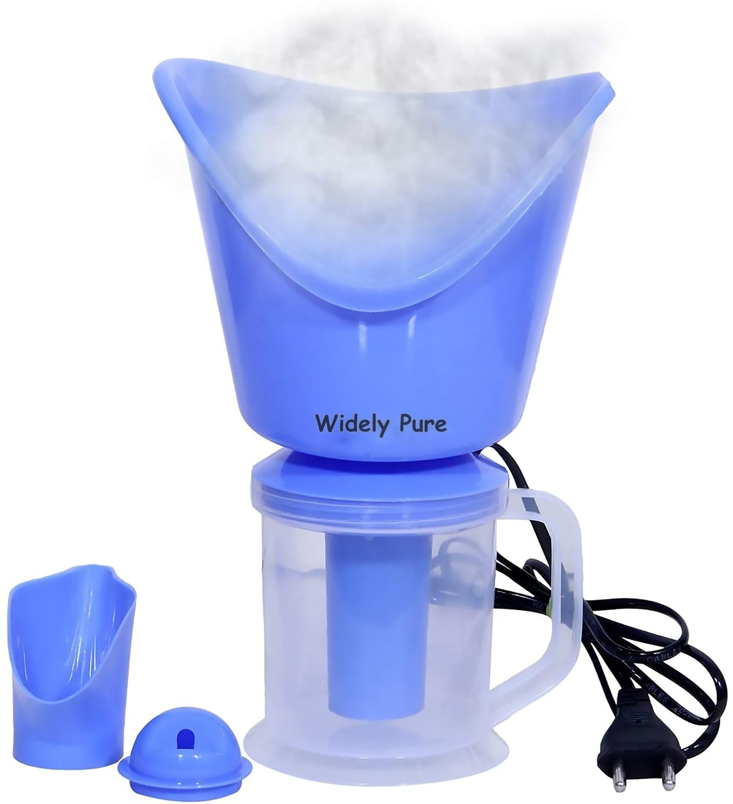 Widely Pure 3-in-1 Steamer for Cough, Cold & Facial – Blue Vaporizer