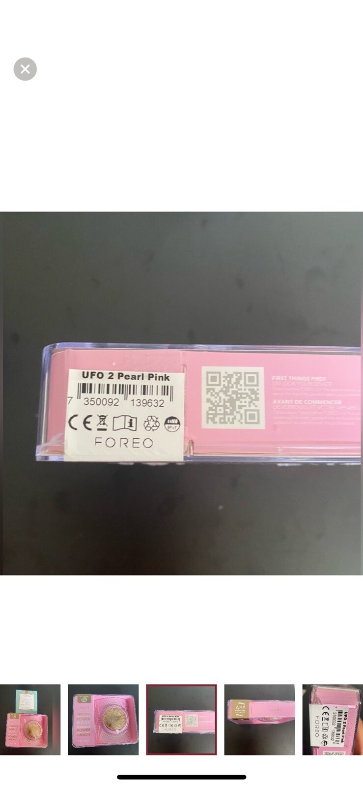 Bundle FOREO UFO 2 LED Sonic Powered With Mask – Pearl Pink