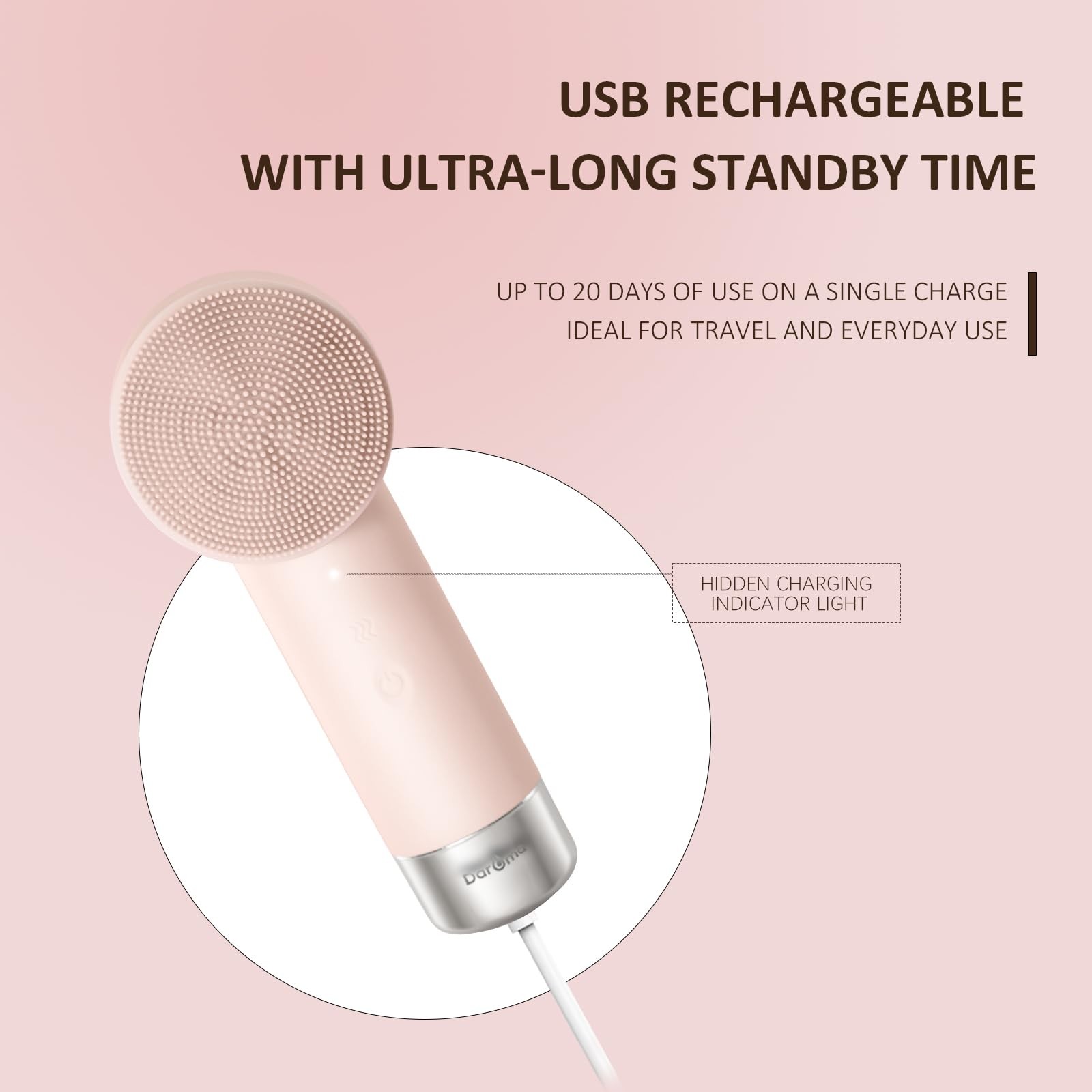 Ultra-Soft Silicone Face Scrubber – Rechargeable 2-in-1 Heating & Exfoliating…