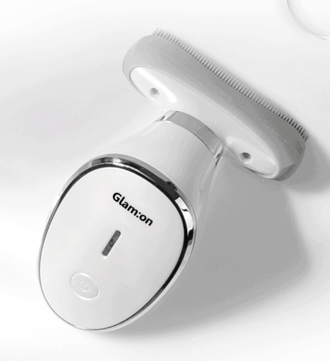 Glam on EMS Sonic Facial Cleansing Brush Heated Galvanic Massager GMN-004 Device