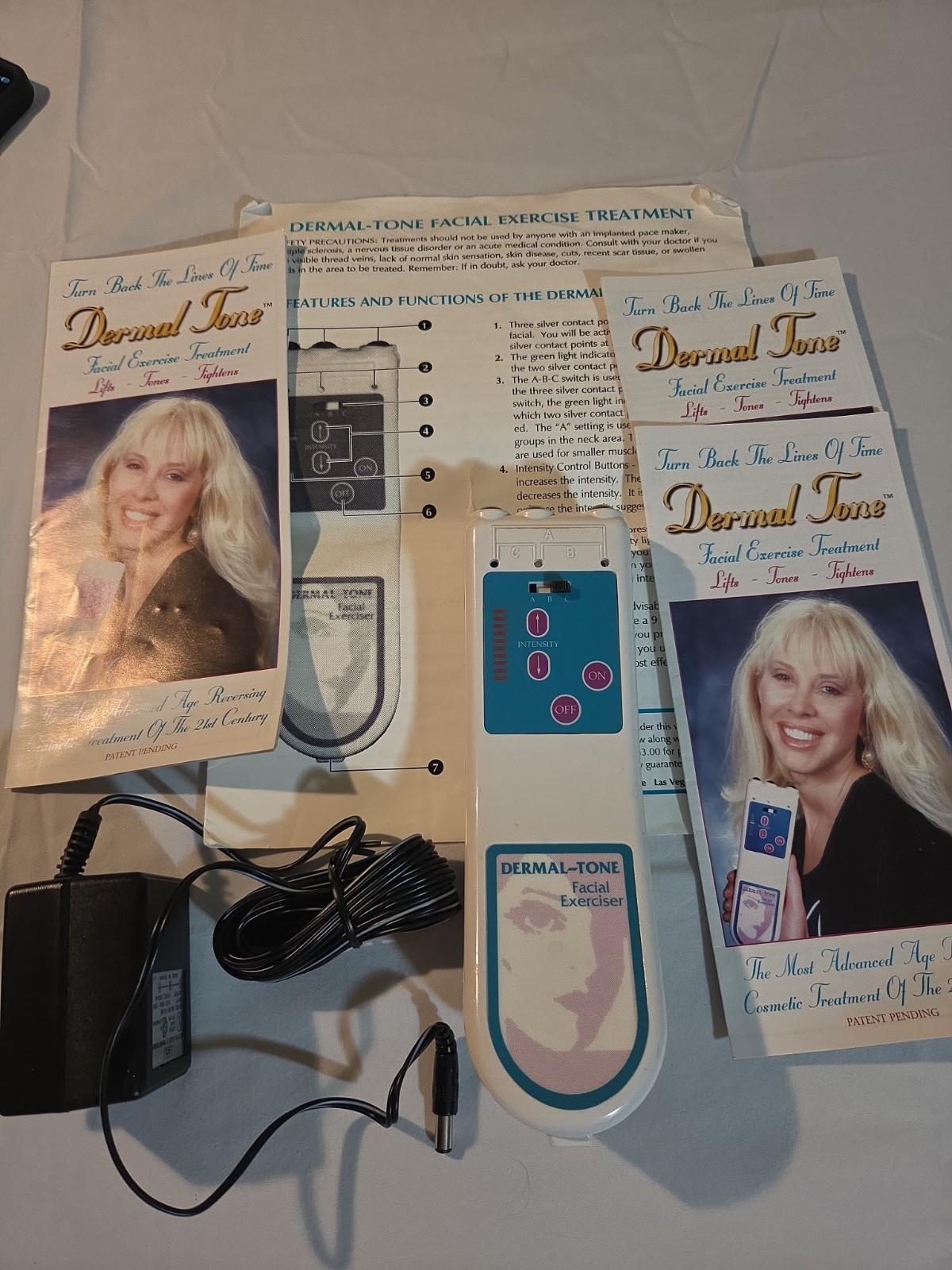 Dermal-Tone Facial Exercise Treatment With Power Supply And Manual