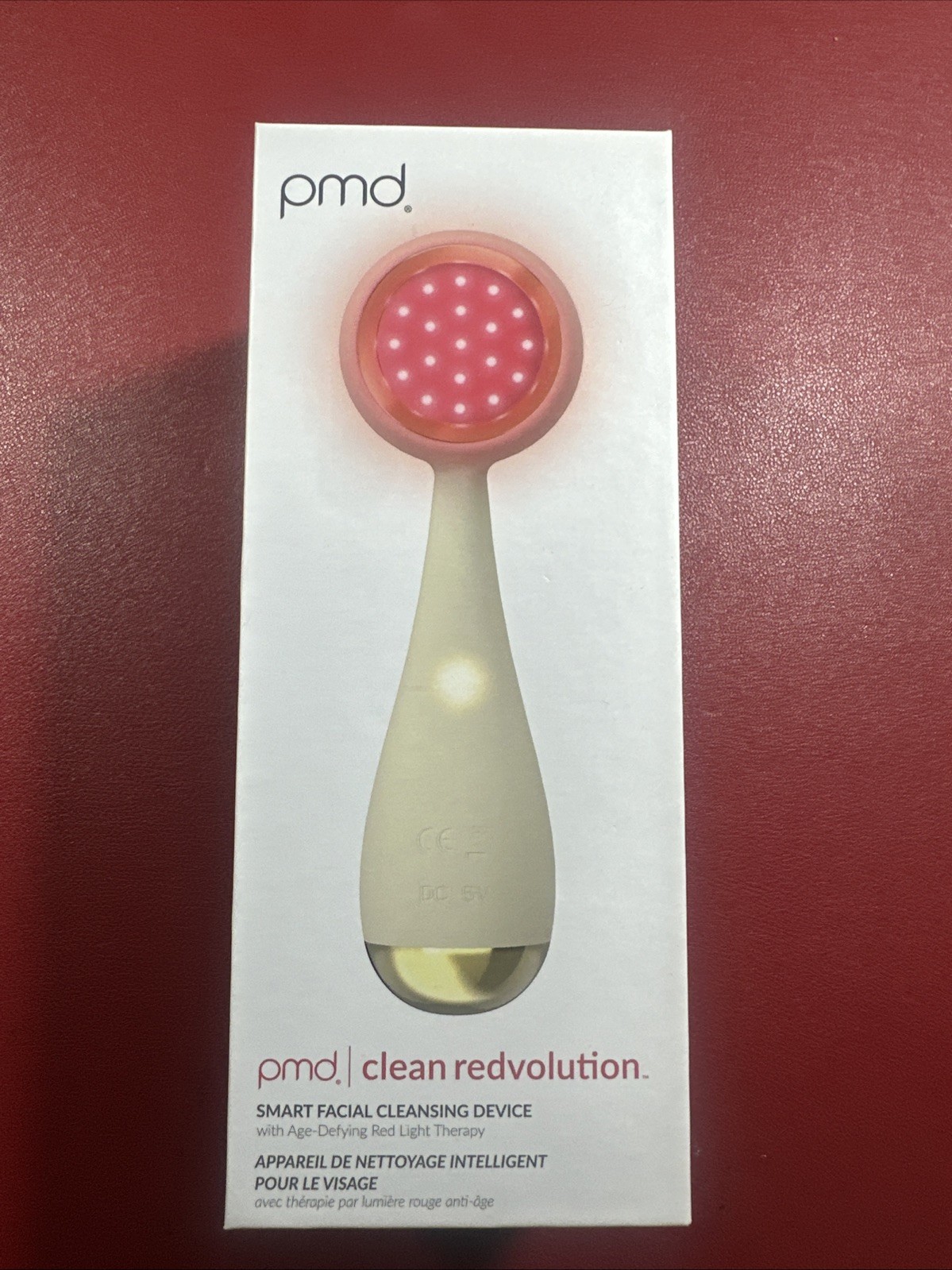 PMD red light LED Clean Beauty Smart Facial Cleansing Device Silicone new