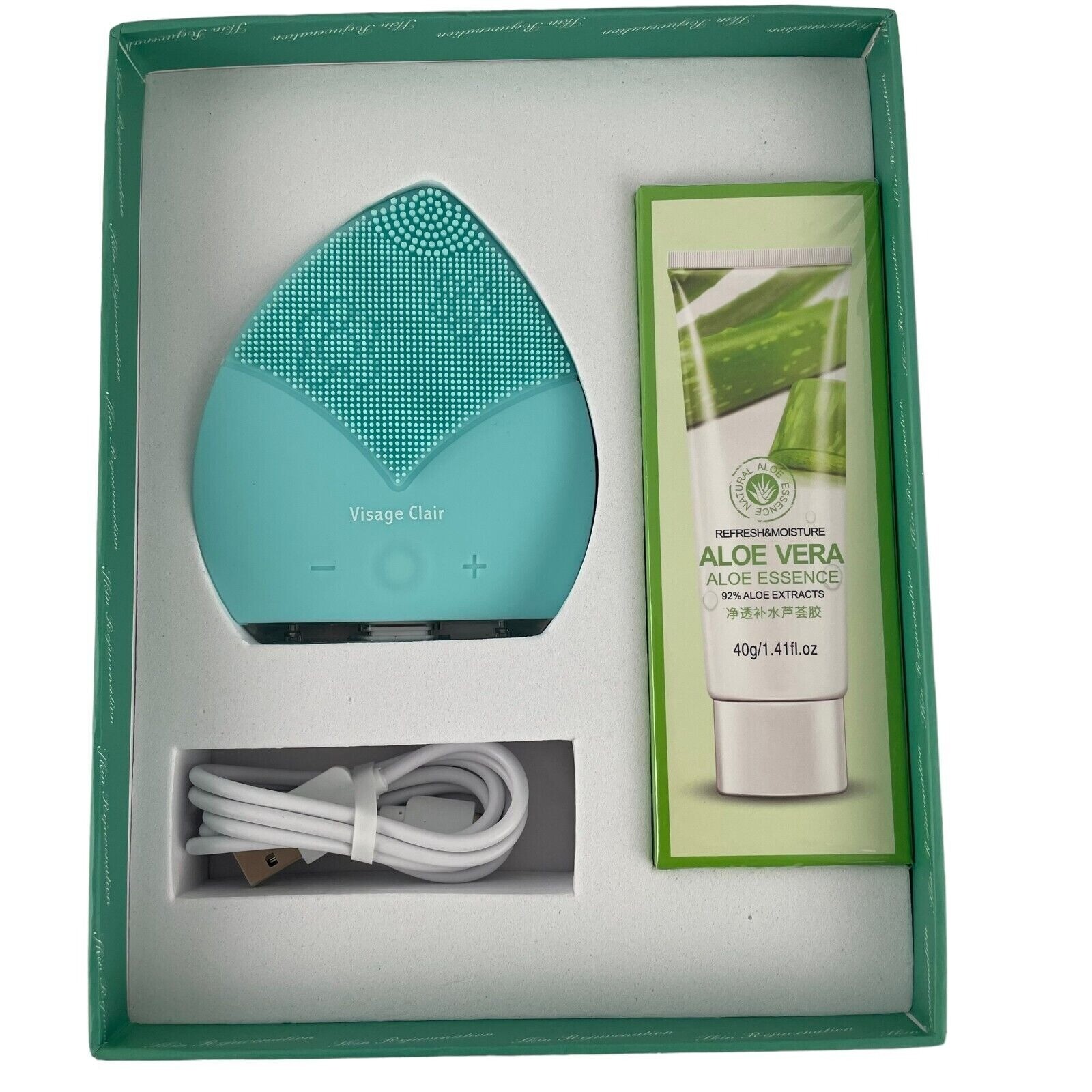 Visage Clair Sonic Facial Cleansing Brush & Face Massager with Timer Waterproof