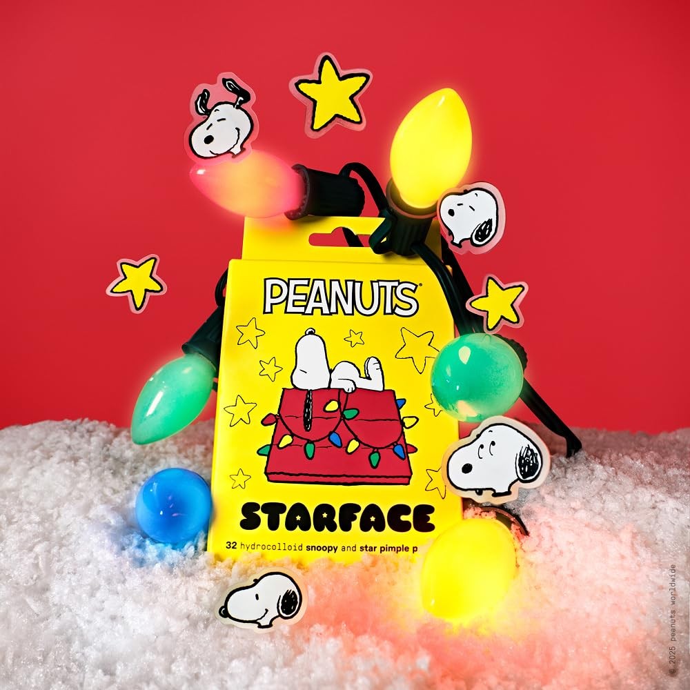 Starface Hydro-Star Sleepy Snoopy 32 Count Hydrocolloid Stars, Dog House