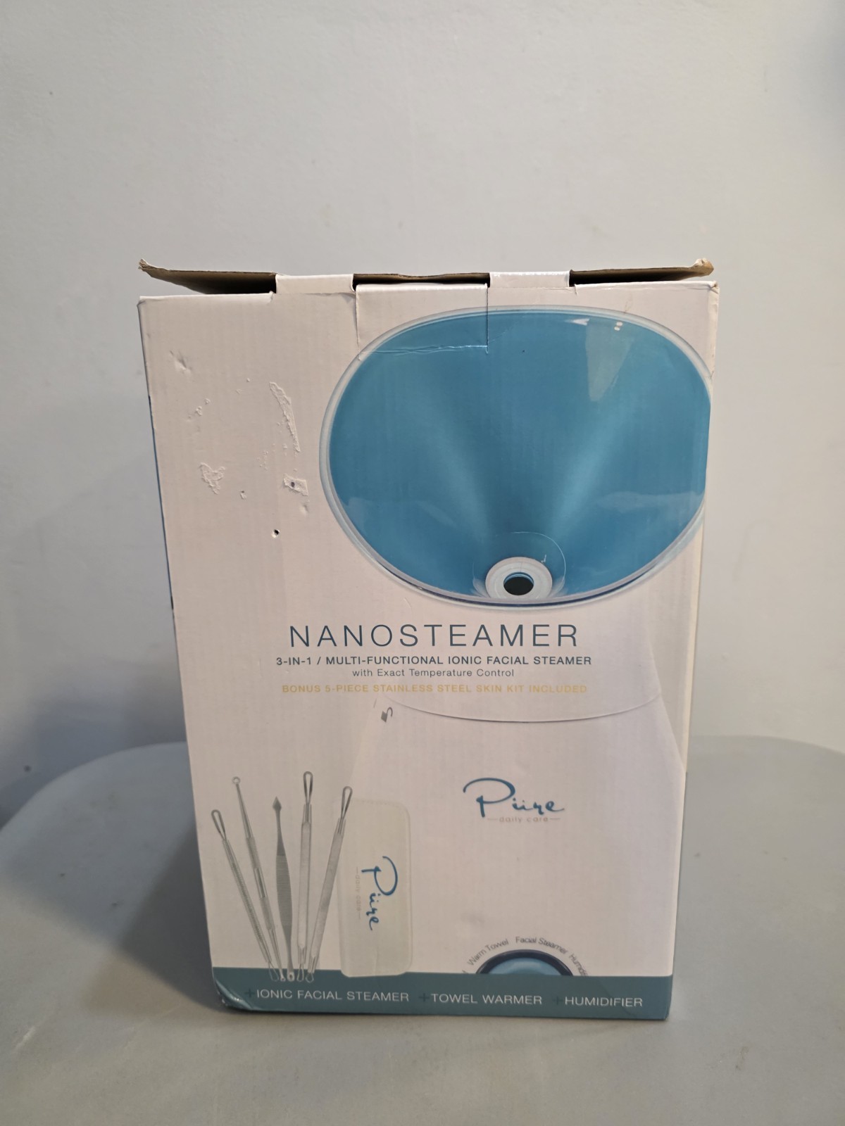 Pure Daily Care NanoSteamer Large 3-in-1 Nano Ionic Facial Steamer