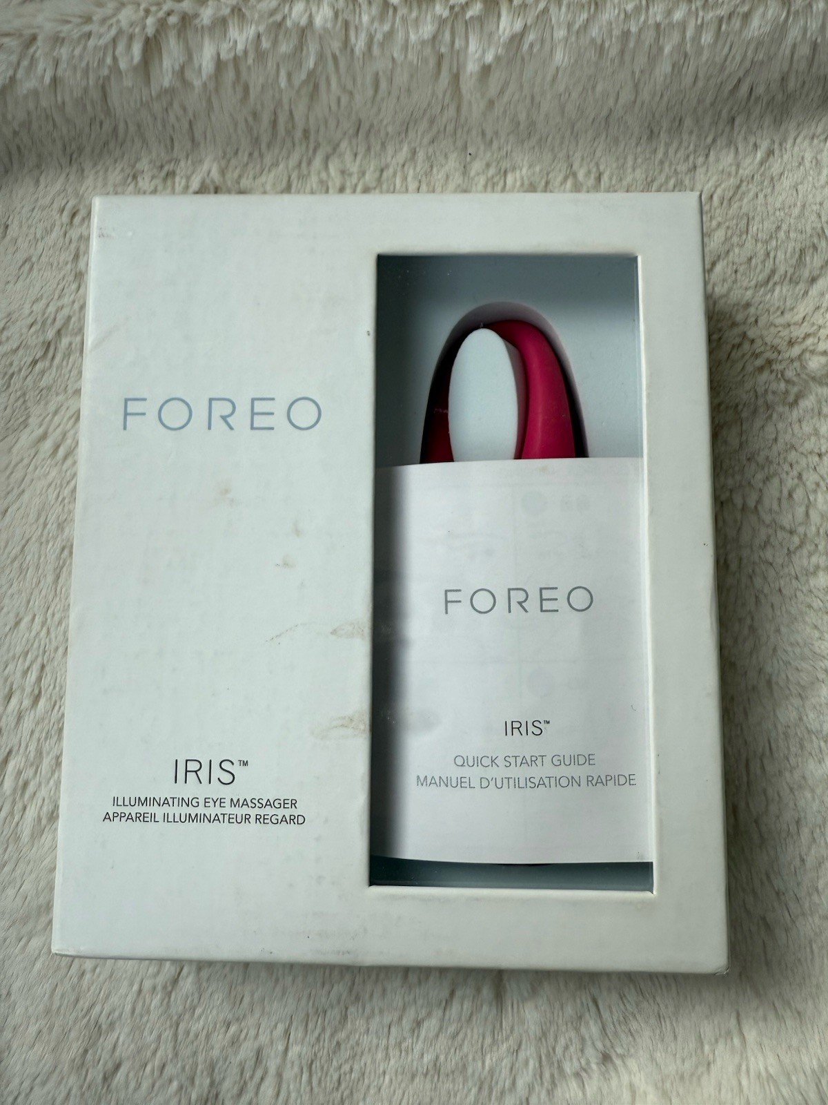 NEW FOREO IRIS Illuminating Eye Massager Magenta