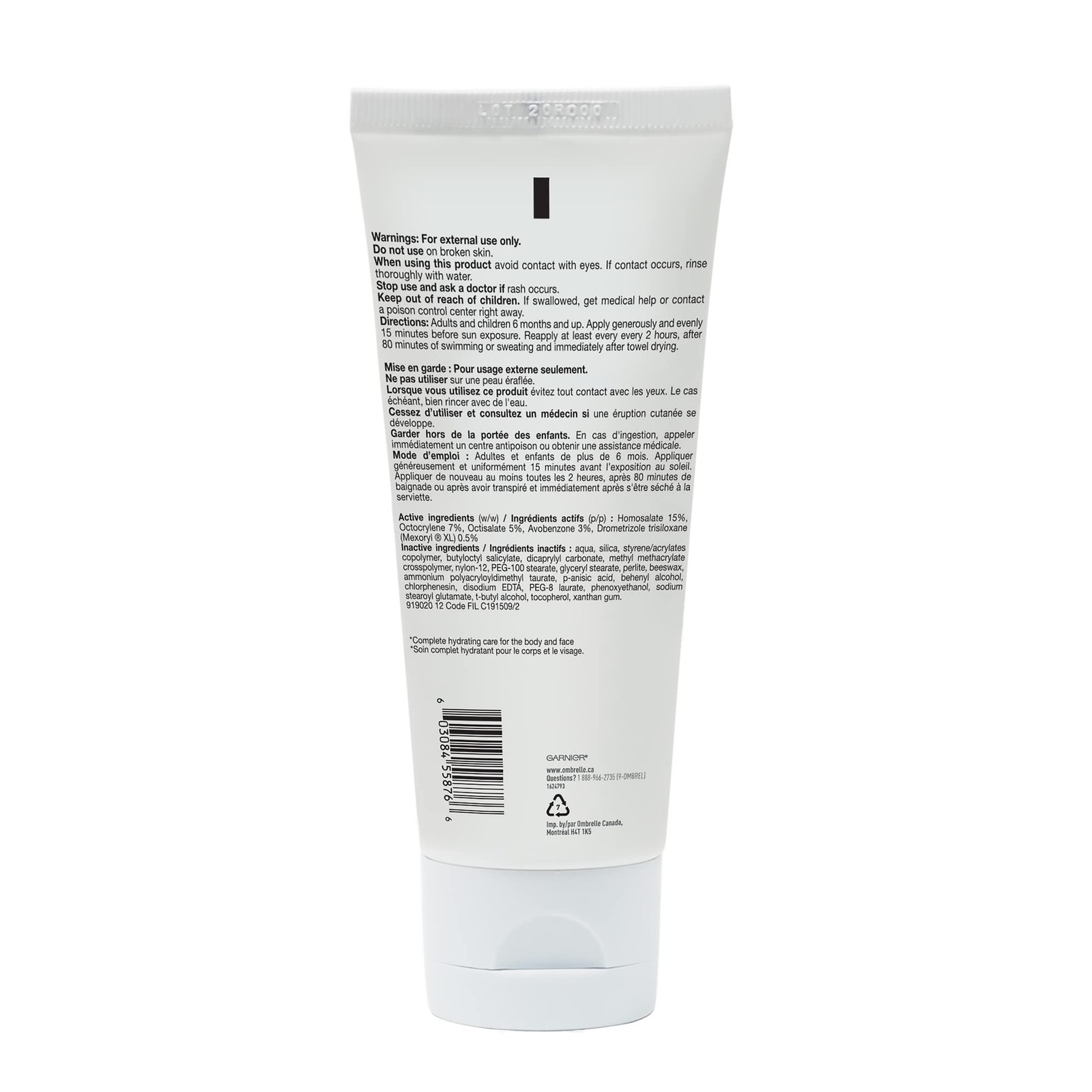 Ombrelle Complete Sensitive Advanced 60 SPF 200 mL 6.8 Fl Oz (Pack of 1)
