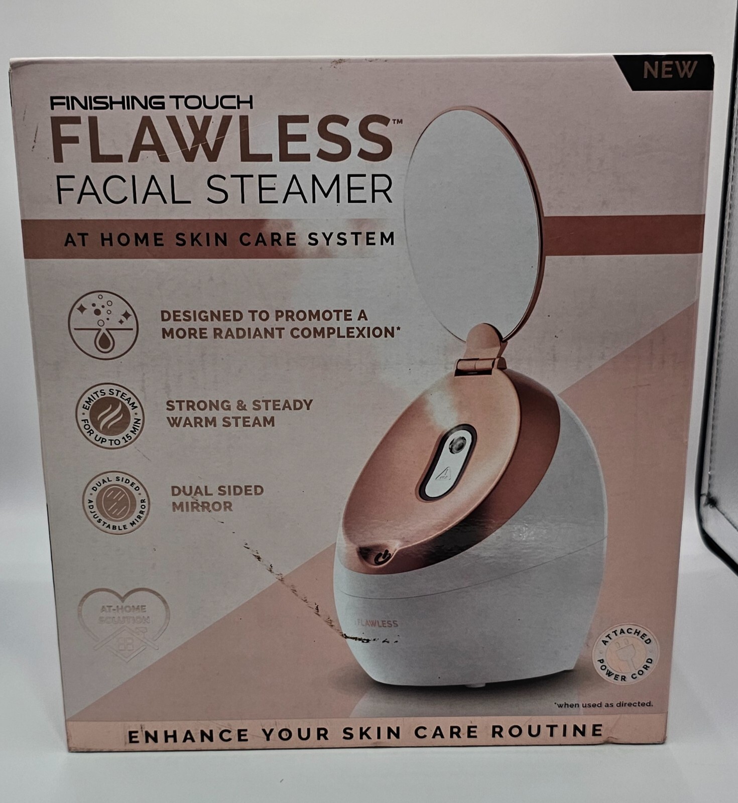 Finishing Touch Flawless Facial Steamer At Home Skin Care System Brand NEW (304)