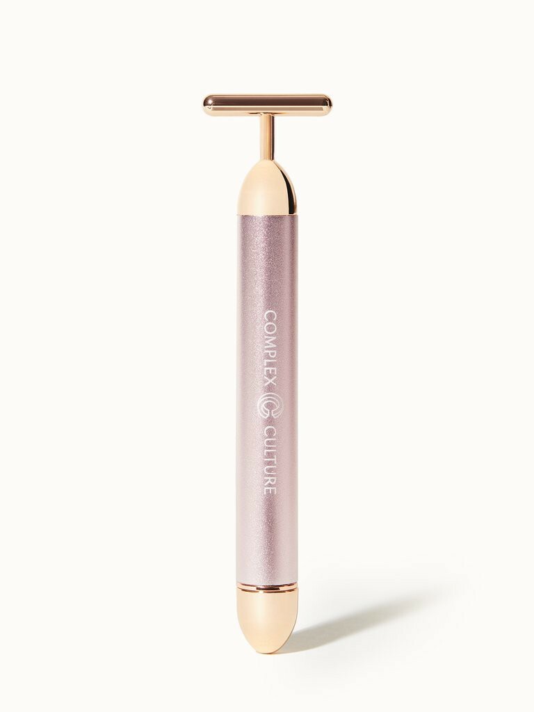 COMPLEX CULTURE Sonic T-Bar Facial Massager Anti-Aging & Sculpting Tool rose gol