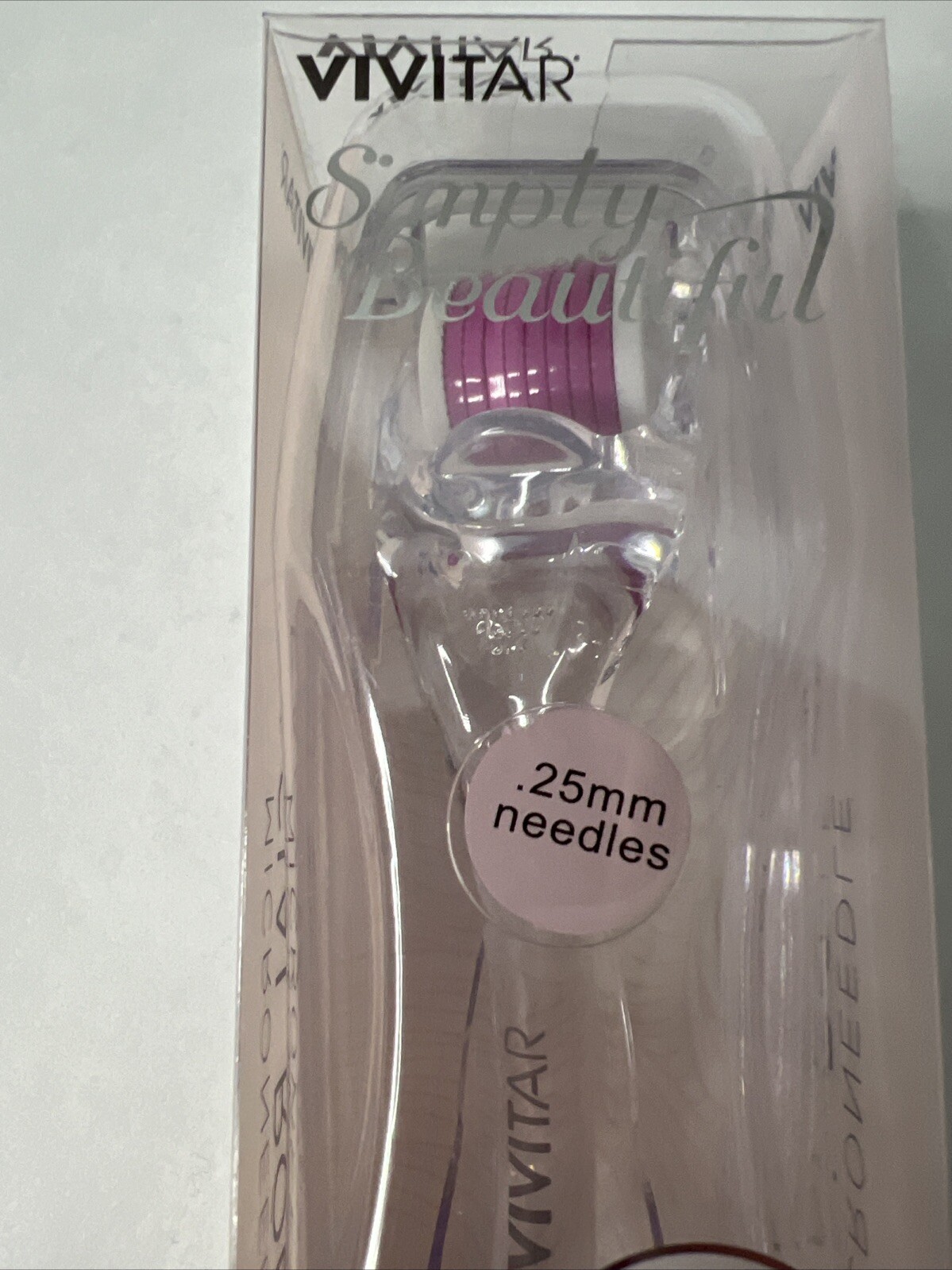 Lot of 3 Brand new in box. Micro Needle Facial Roller by VIVITAR (.25mm needles)