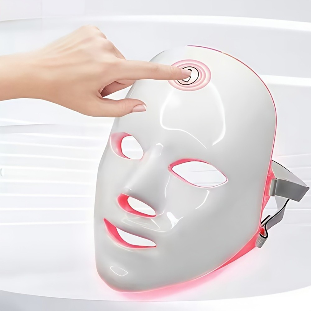 1pc USB Powered 7 Color LED Facial Mask Portable Suitable for At-Home Beauty Use