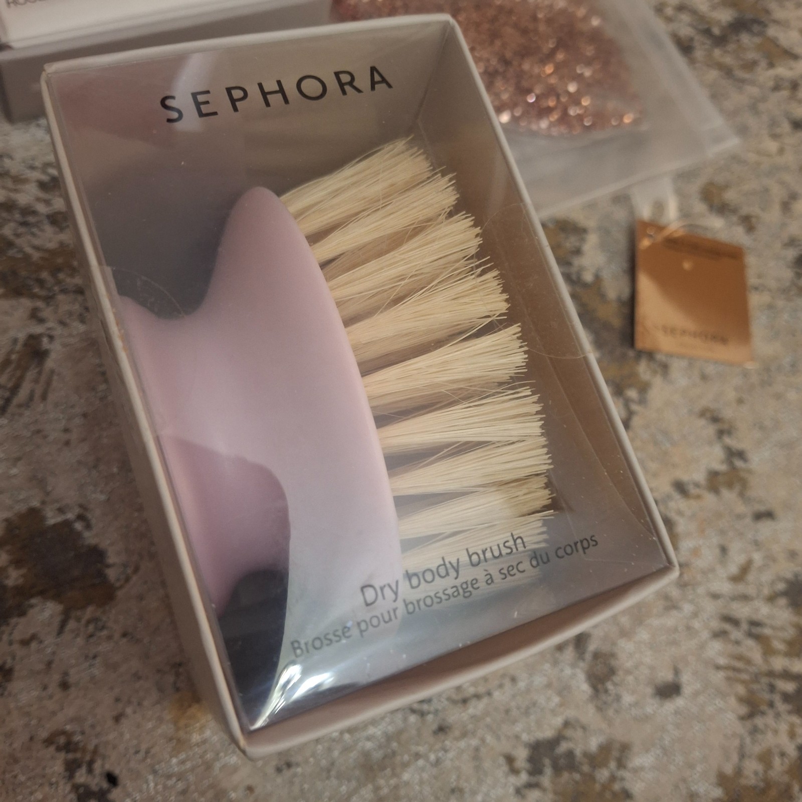 Sephora Rose Quartz Facial Roller w/ Body Brush & Cooling Eye Mask Sephora Lot
