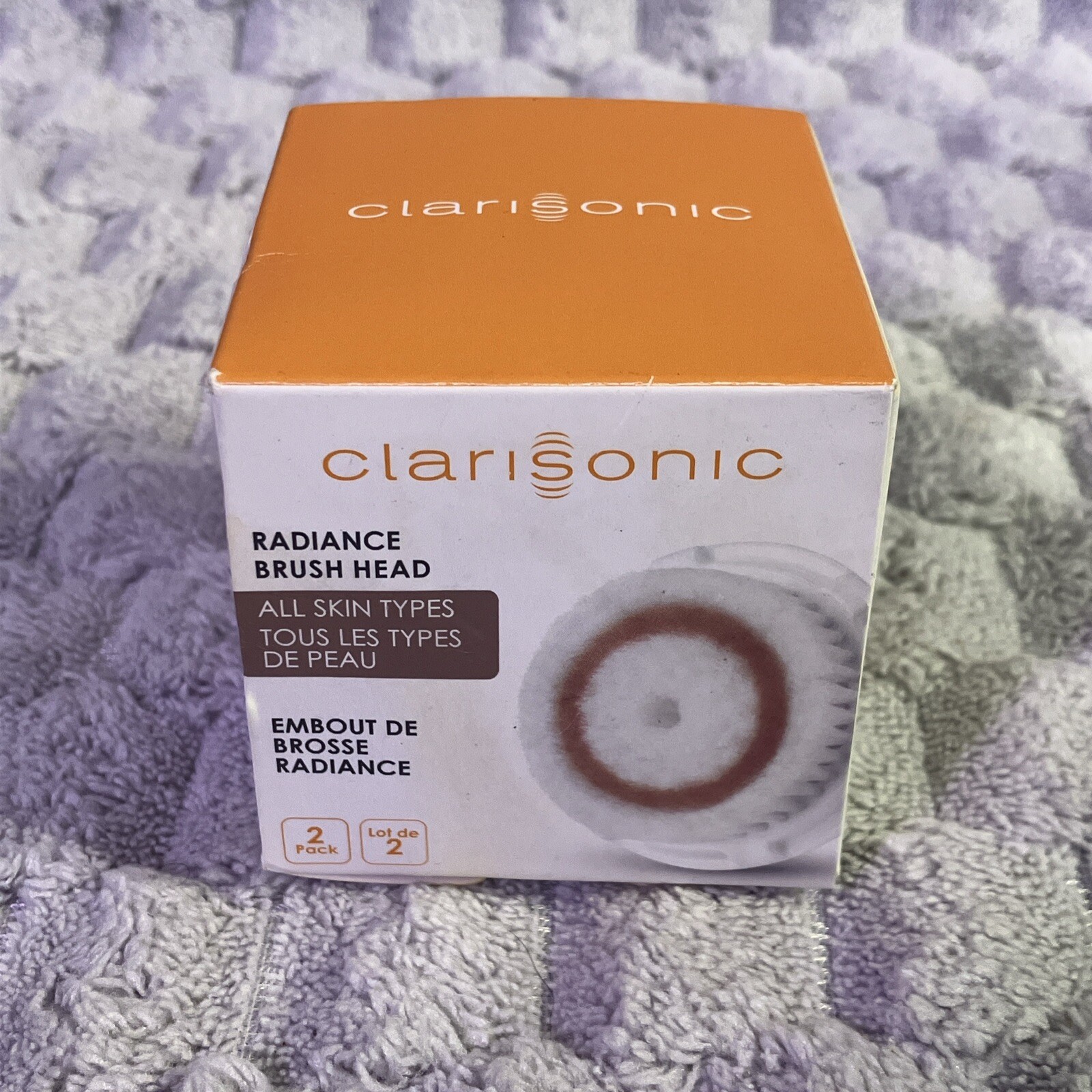 2-pack Clarisonic Radiance Brush Head – All Skin Type New.