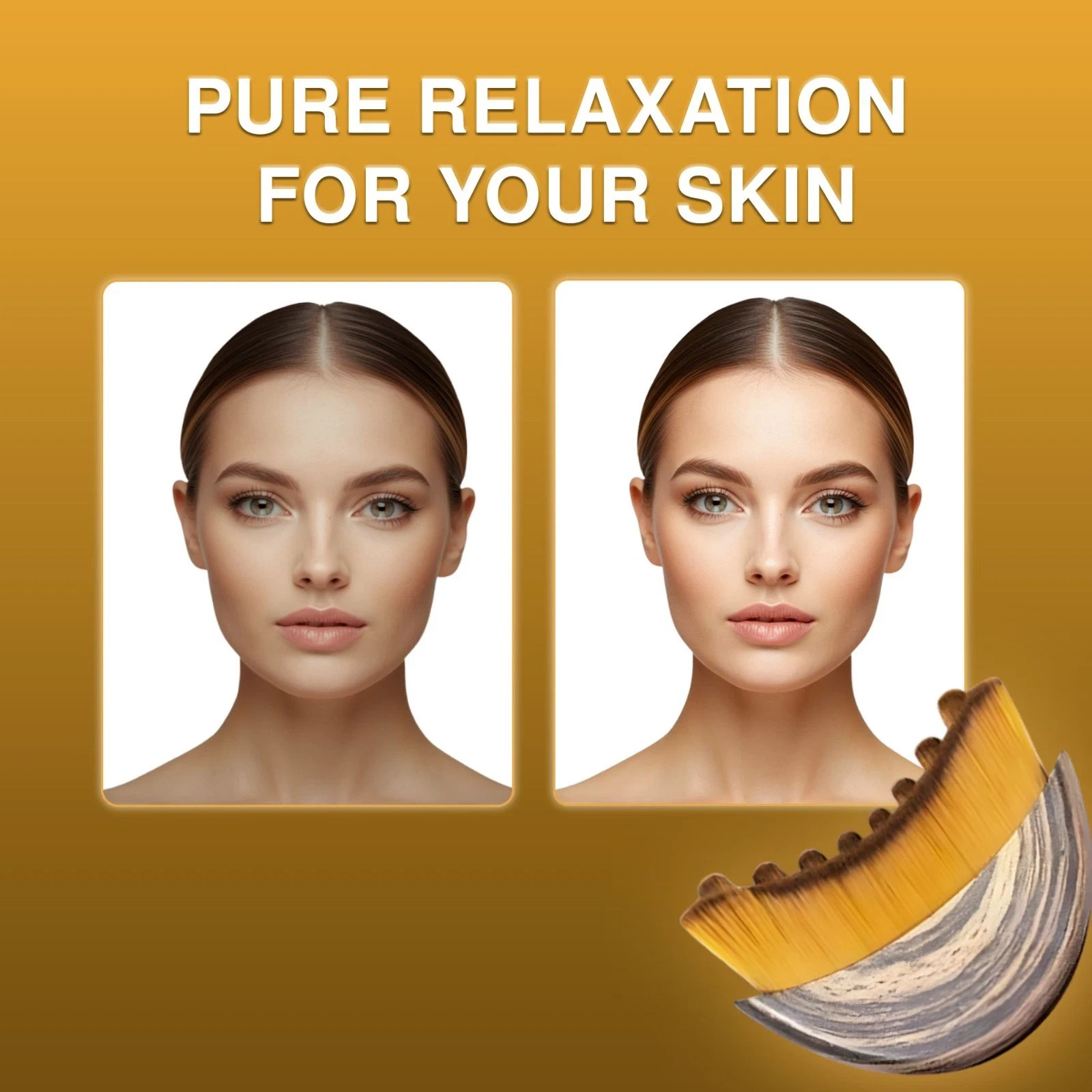2PC Lymphatic Contour Face Brush Lymphatic Drainage Massager for Face