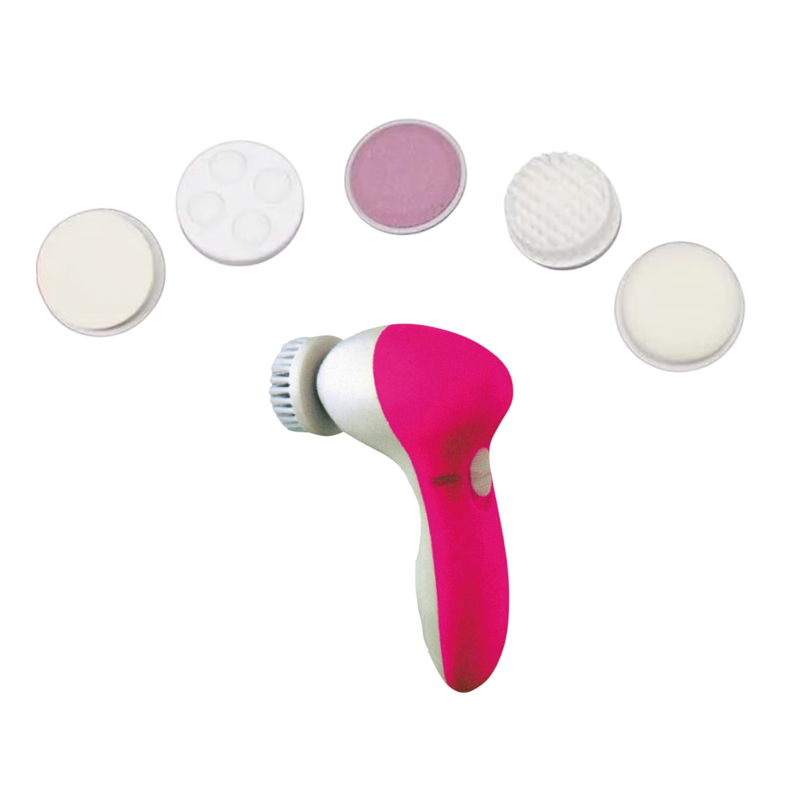 Electric Face Brush Cleaner 5 Detachable Face Cleansing Brushes NEW