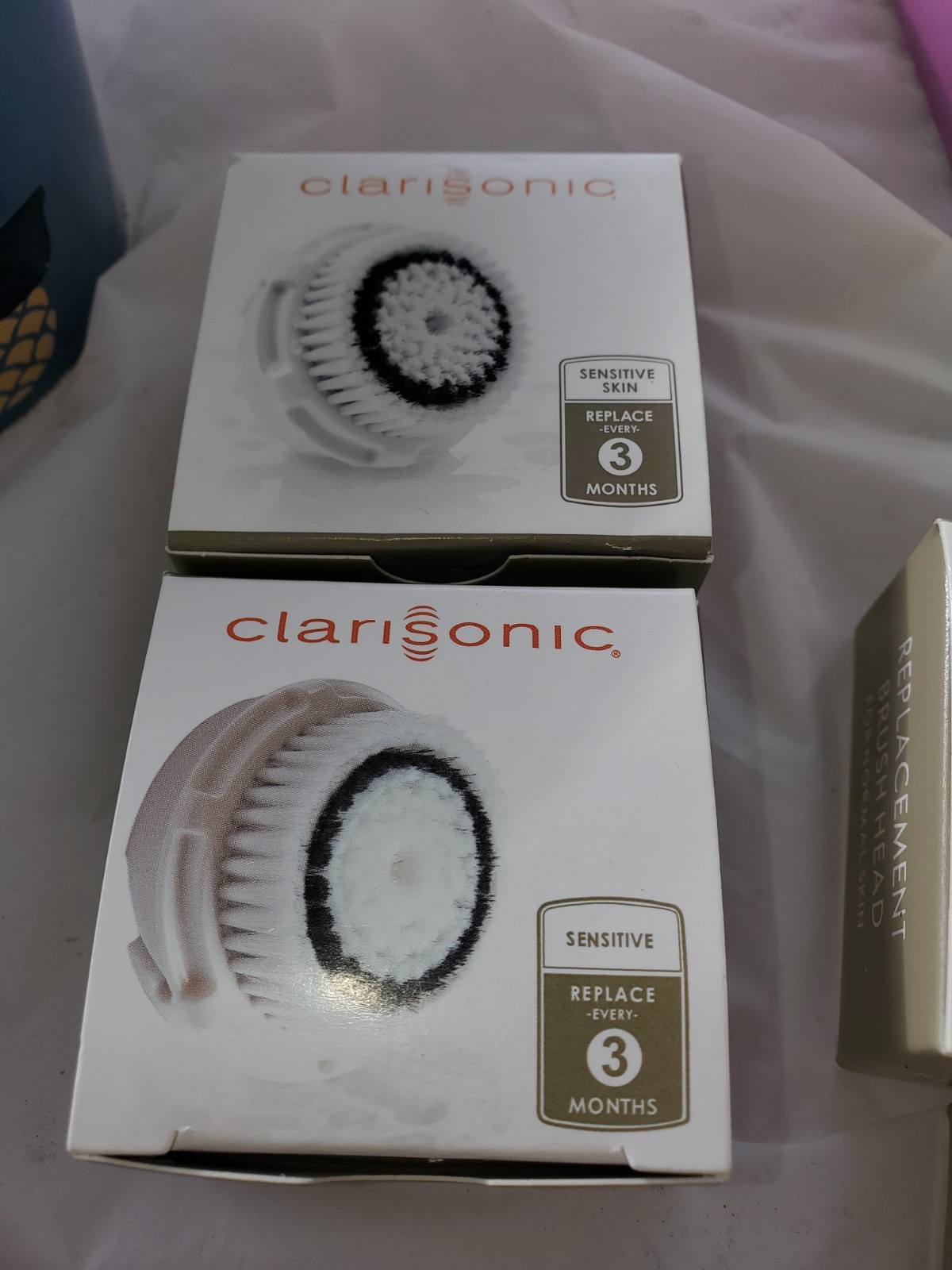 TWO Clarisonic SENSITIVE Replacement Brush Heads