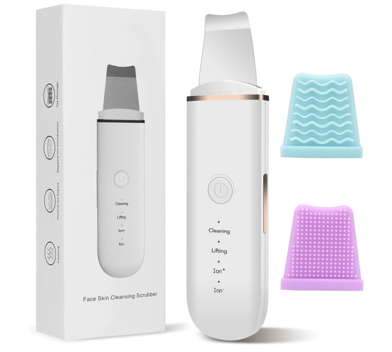 Depurador De La Piel Facial Espatula De Limpieza Profunda Ultrasonica Peeling