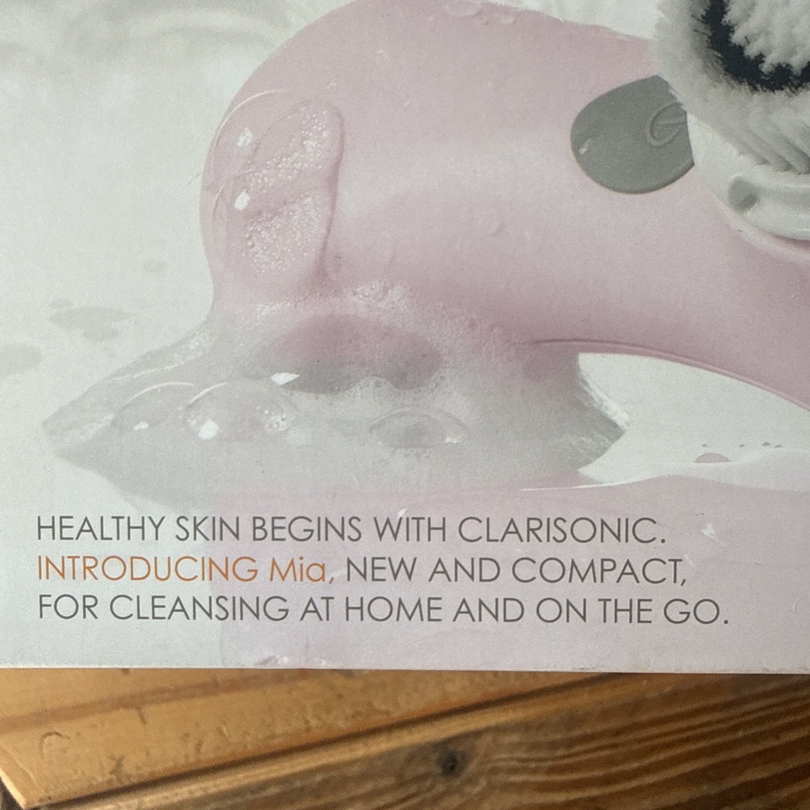 New Pink Clarasonic Mia 1 Speed Sonic Skin Cleansing Travel Set Unit & Cleanser