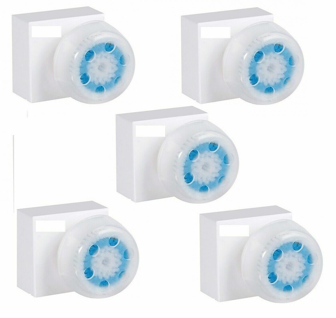 5-PK DEEP PORE Facial Brush Head Replacements Mia 123 Aria Fits All Clarisonic