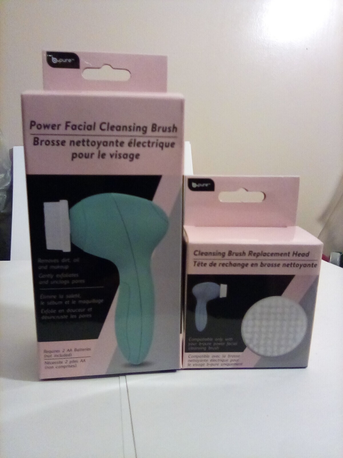 Bpure Power Facial Cleansing Brush And 1 Replacement Brush Head FREE SHIPPING