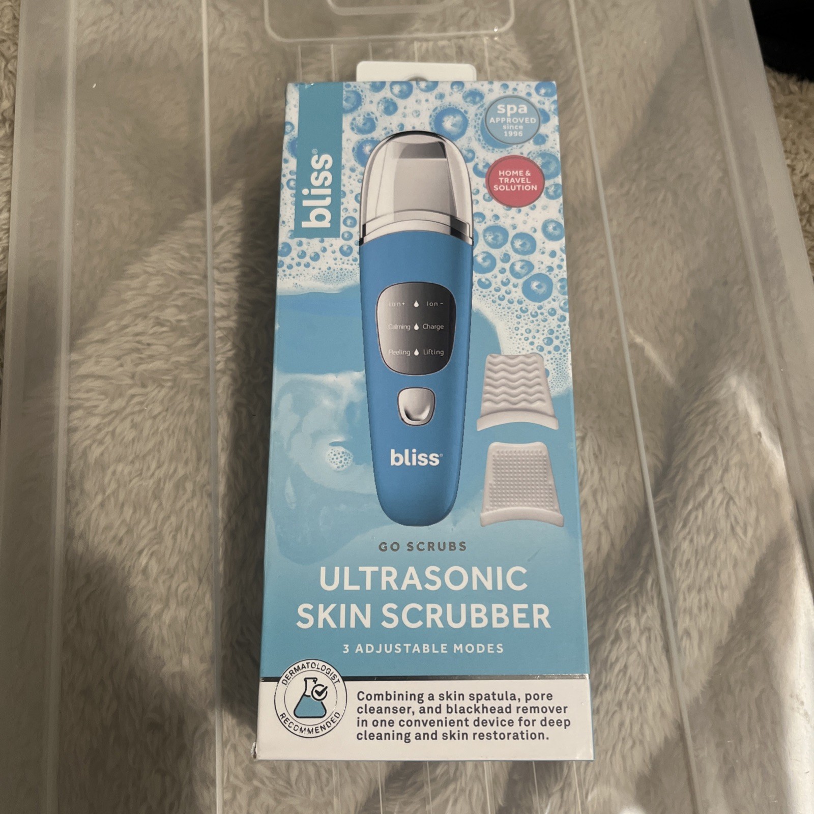 Bliss Skin Scrubber,Pore Cleaner, Blackhead Remover, Deep Cleaner-USB Charge