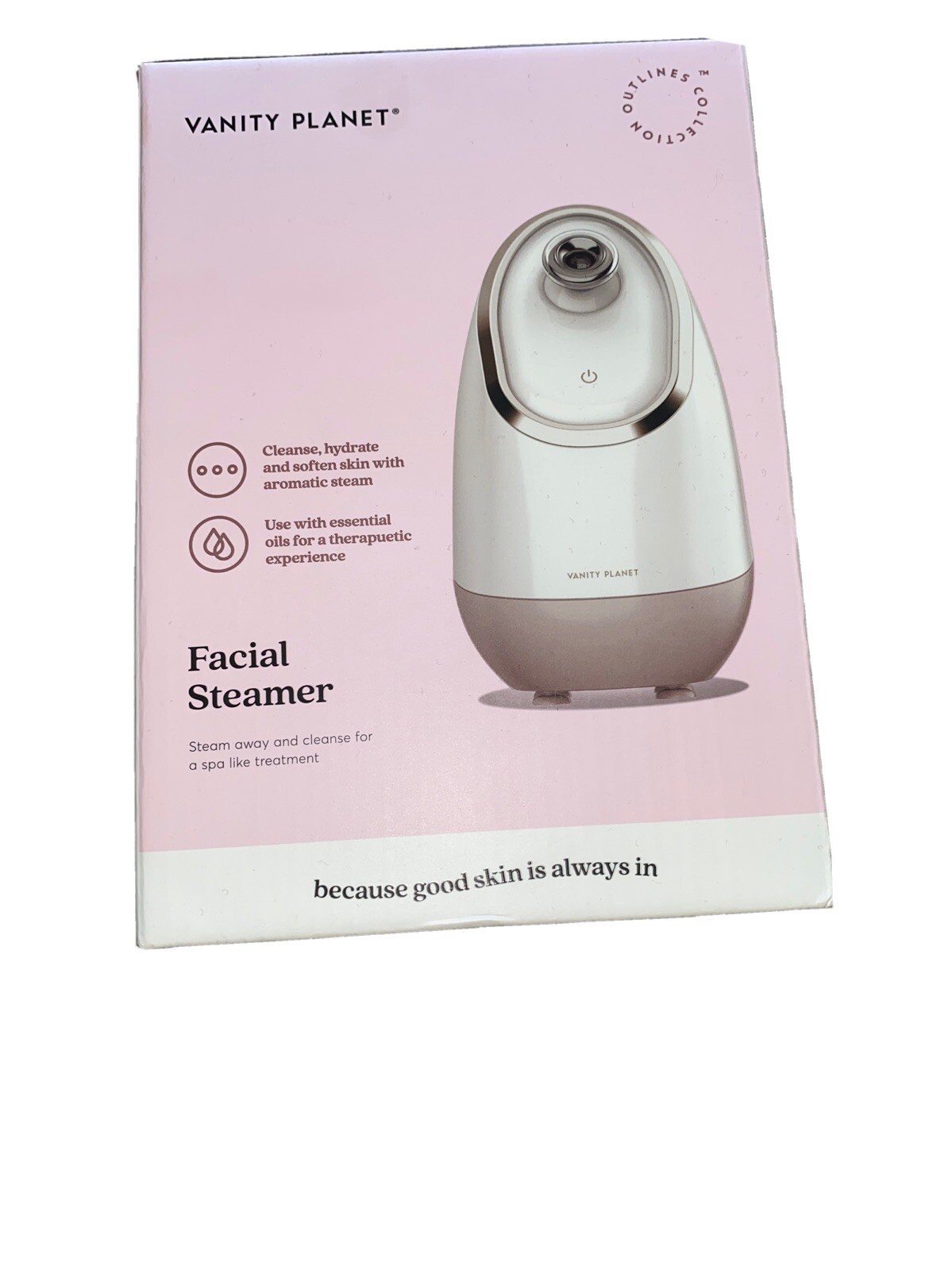 Vanity Planet Facial Steamer Cleanse Hydrate Softens Skin VNT06112
