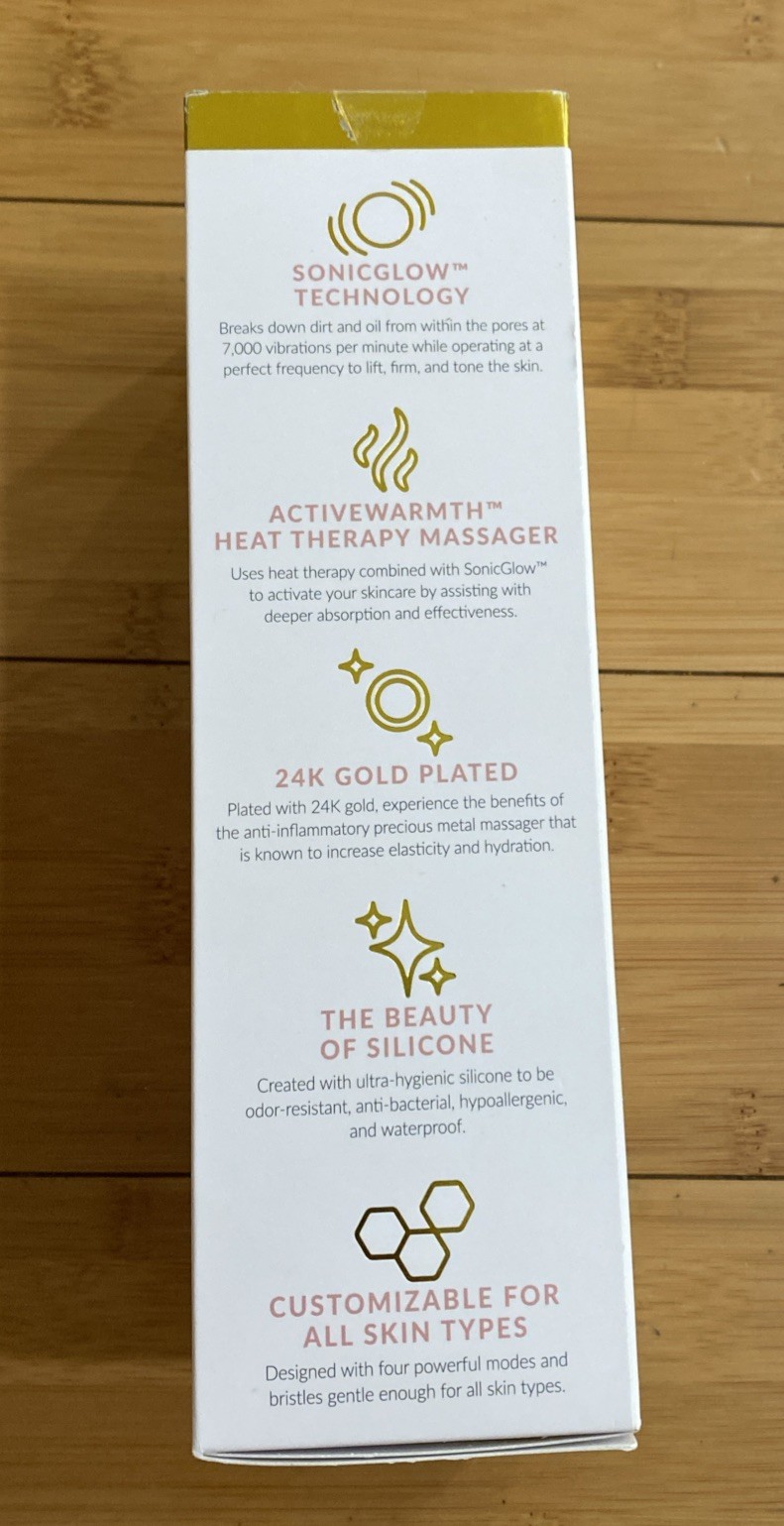 pmd clean pro GOLD* Smart Facial Cleansing Device Heat Therapy Massager *SEALED*