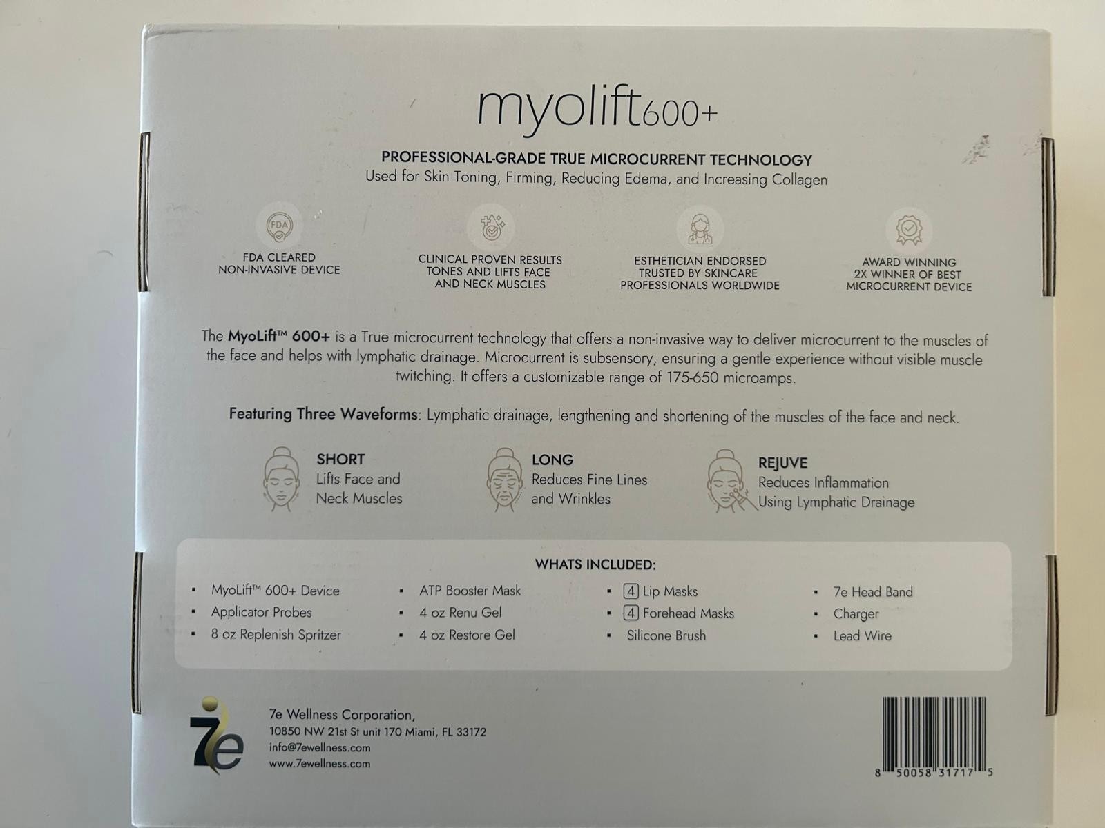 Myolift 600 Plus ATP Kit Microcurrent Facial Device NEW Boxed
