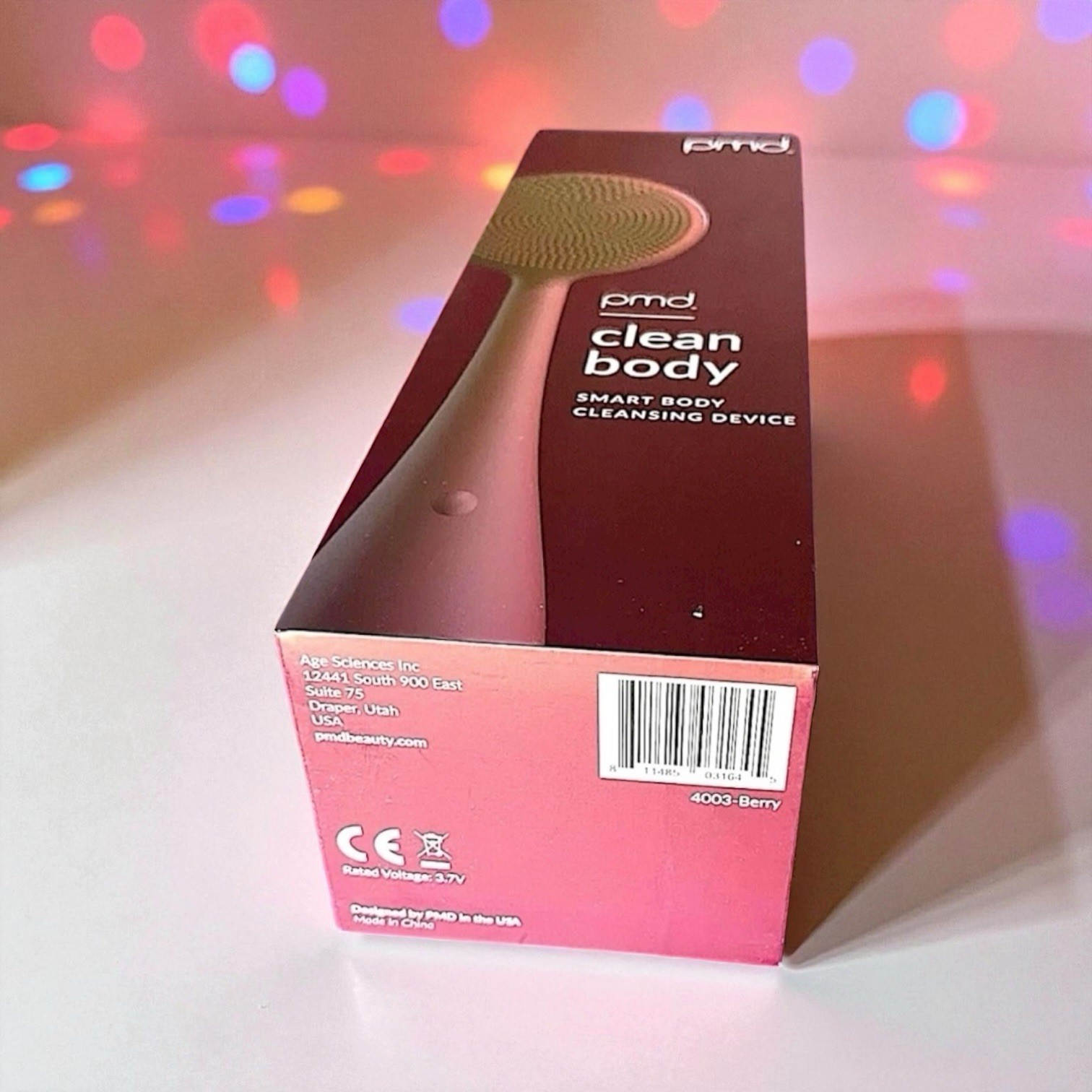 PMD Beauty Clean Body Smart Body Cleansing Device in Berry New In Box MSRP $159