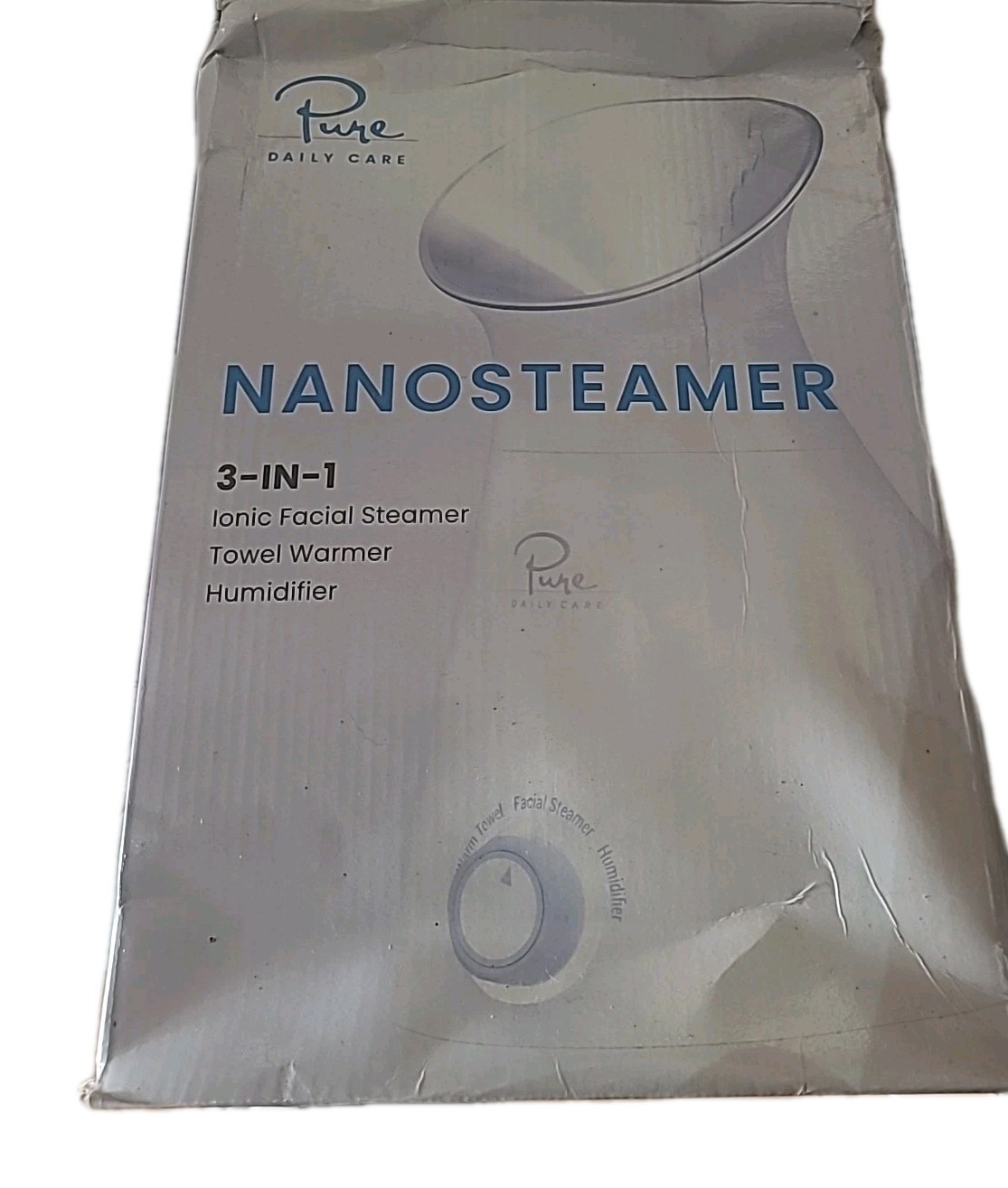 New NanoSteamer Large 3-in-1 Nano Ionic Facial Steamer with Precise Temp Control