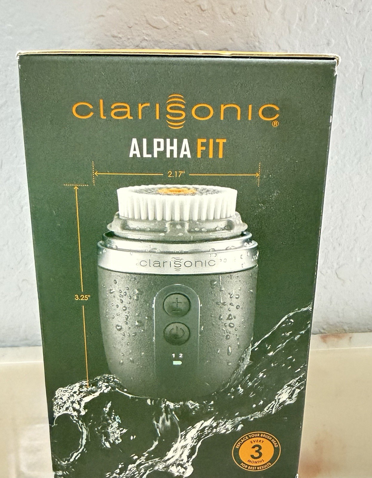 NIB Clarisonic Alpha FIT Kit Men’s Face Brush Sonic Facial USB Cleansing Device