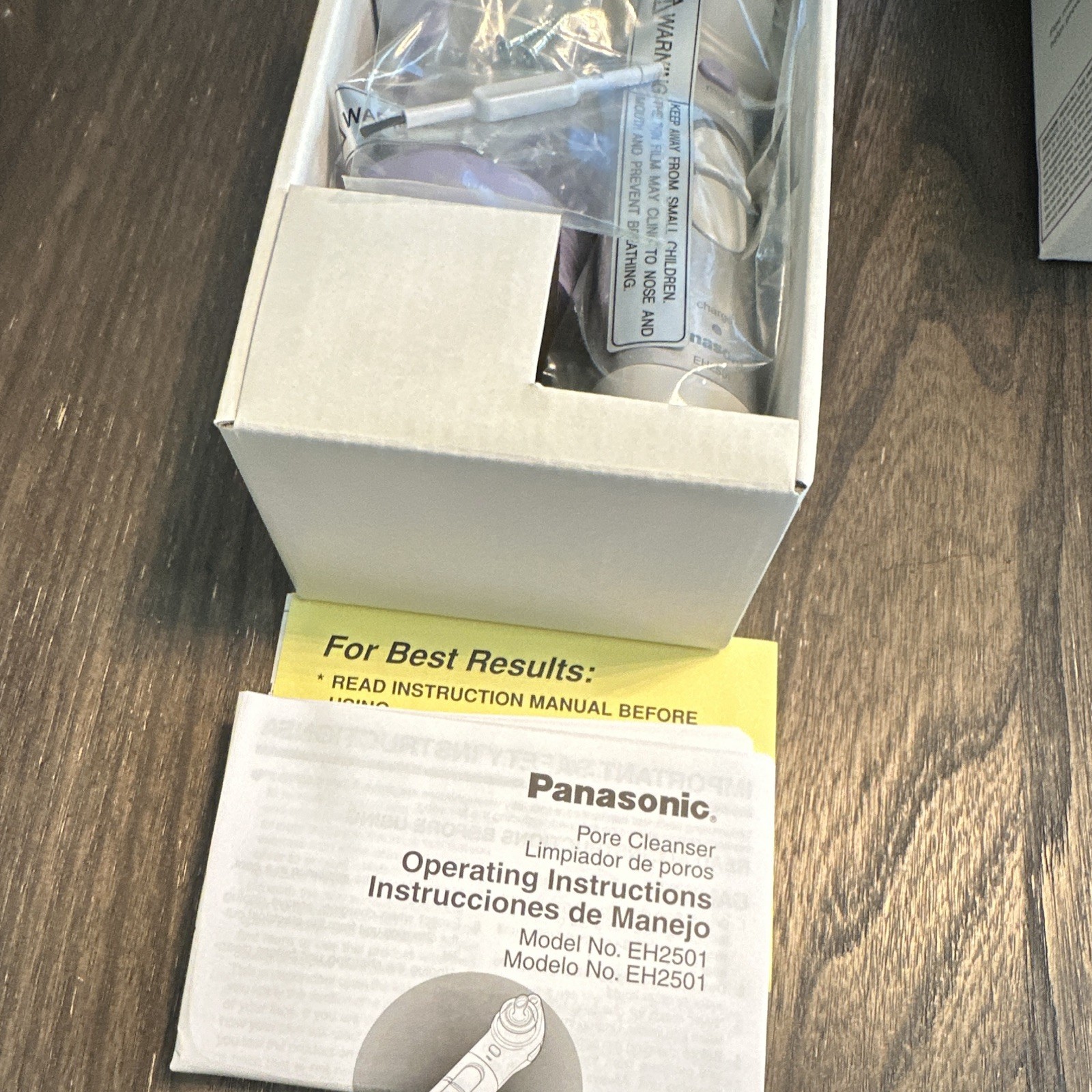 Panasonic EH2501 Pore Cleanser Mist Facial Device Rechargeable Waterproof