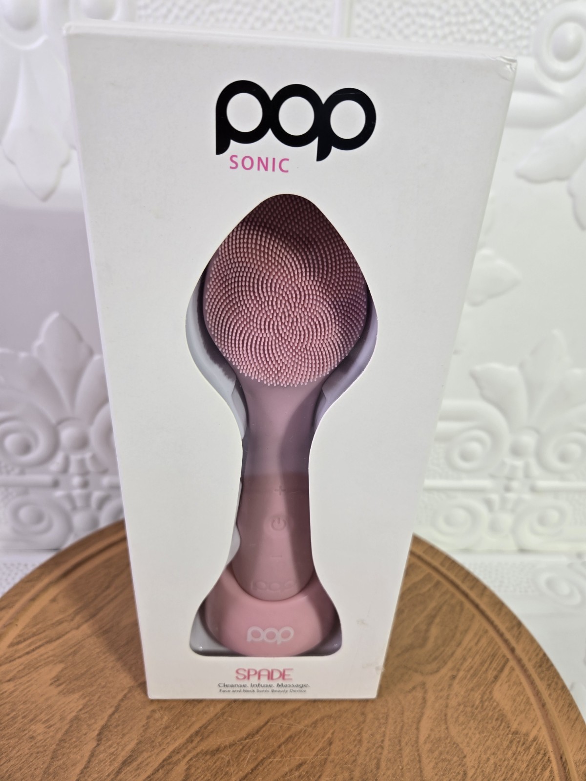 Pop Sonic Spade Face & Neck Sonic Beauty Device – New – Cleanse. Infuse. Massage