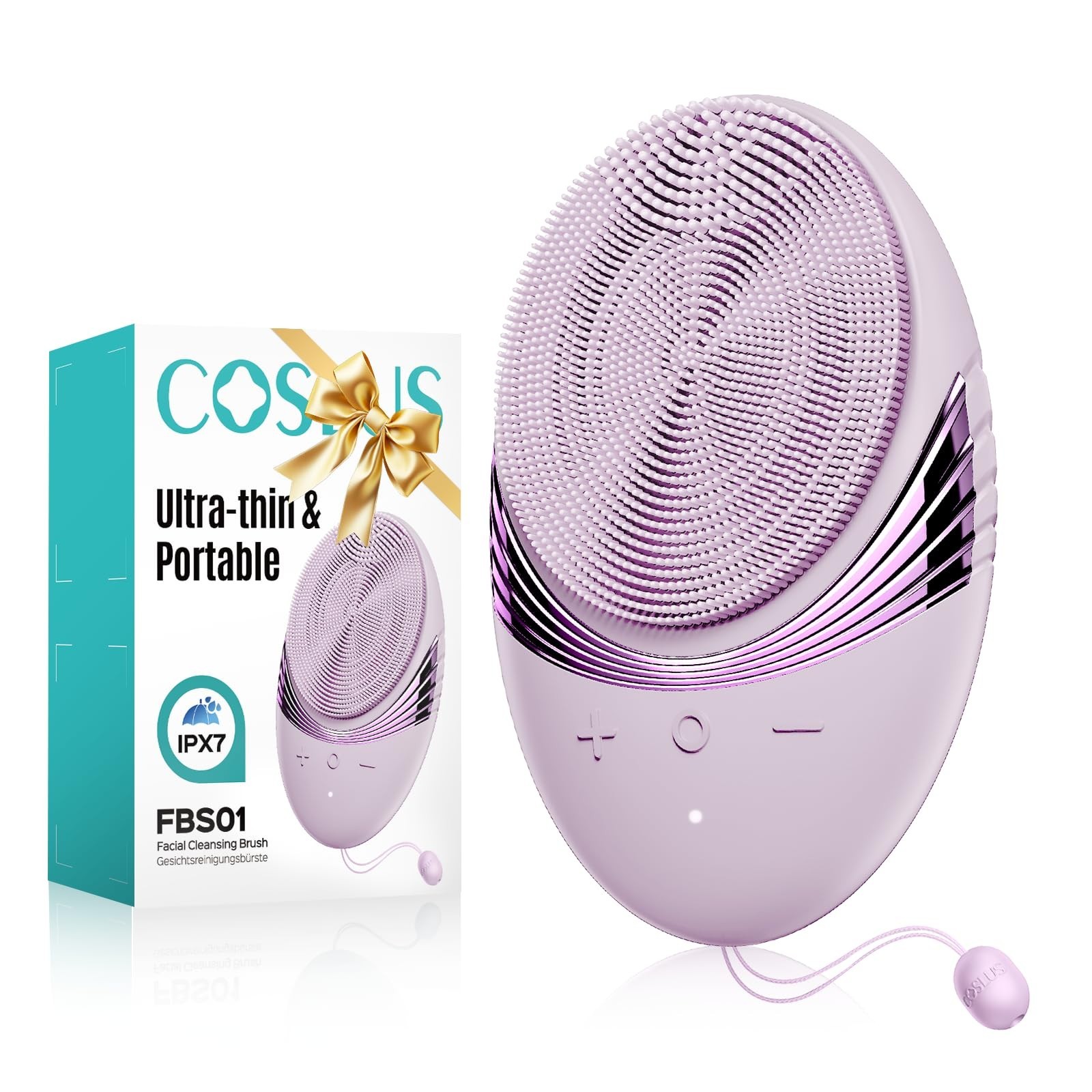 Rechargeable Facial Cleansing Brush – Compact Travel Face Scrubber, 5 Modes, Gen