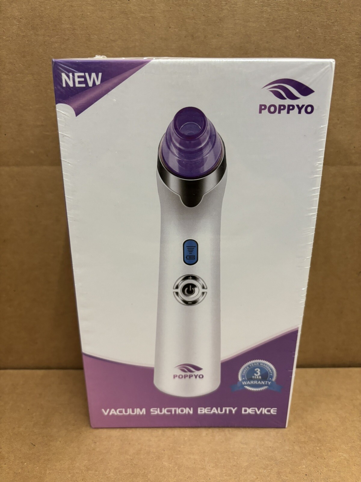 New Poppyo Vacuum Suction Beauty Device Purple Remove Blackhead Reduce Acne
