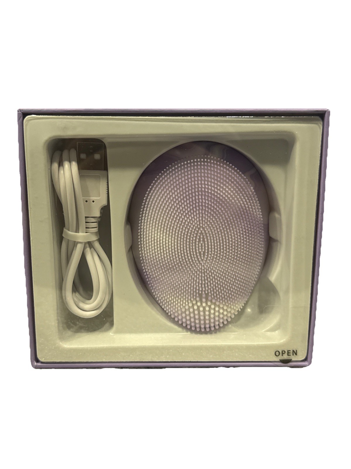 Blushly Electric Facial Brush Rechargeable Silicone USB (Purple)