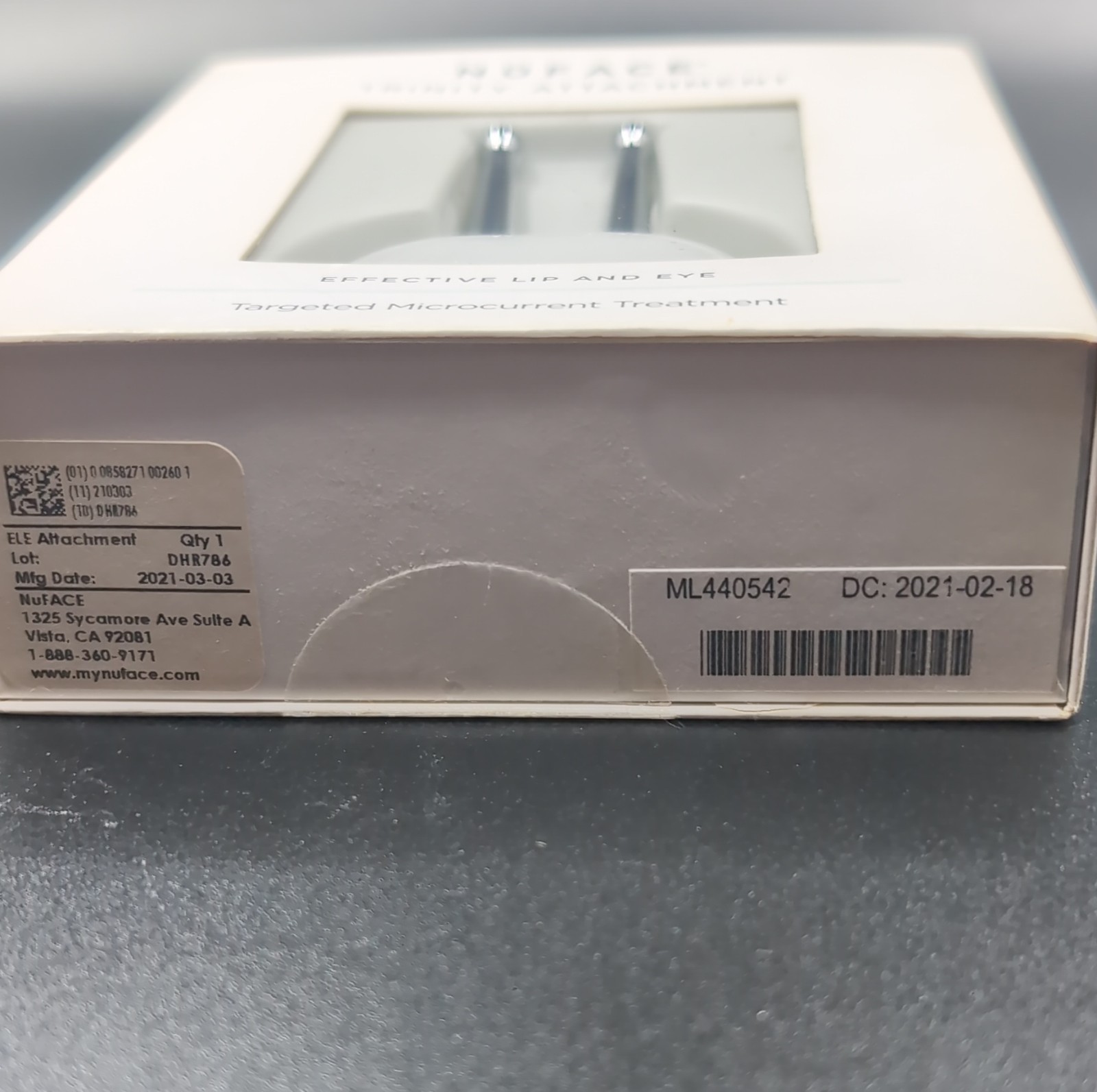 NuFACE Trinity Attachment Targeted Microcurrent Facial Toning Device White