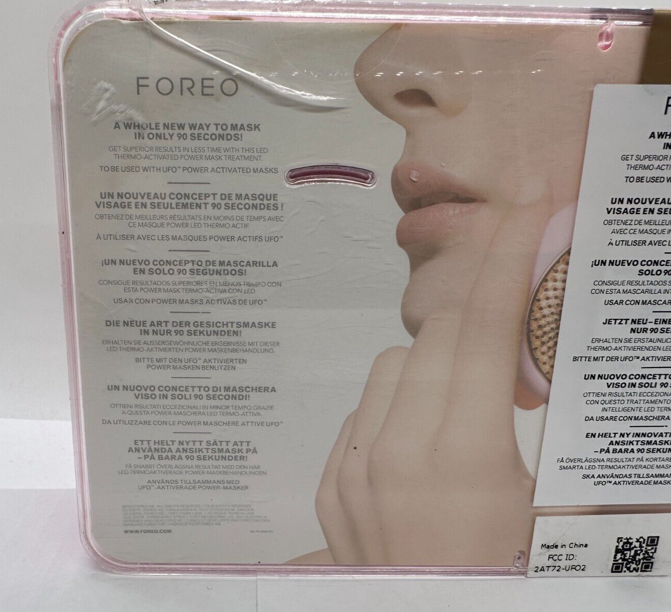 New Foreo UFO 2 Thermo LED Smart Facial Mask – Pearl Pink (READ)