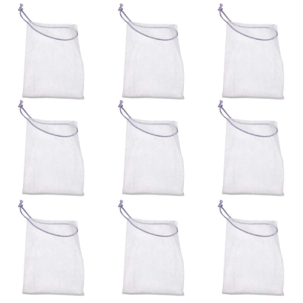 40Pcs Durable Nylon Soap Foaming Nets for Home Use Multi Color Soap Saver Pouch