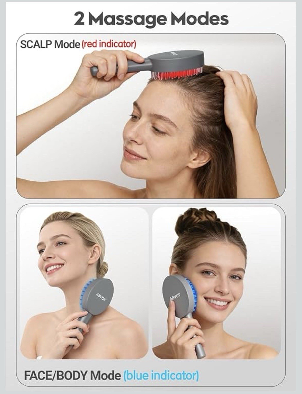 3-in-1 Electric Scalp Massager Brush, Vibrating Scalp Massager Comb..