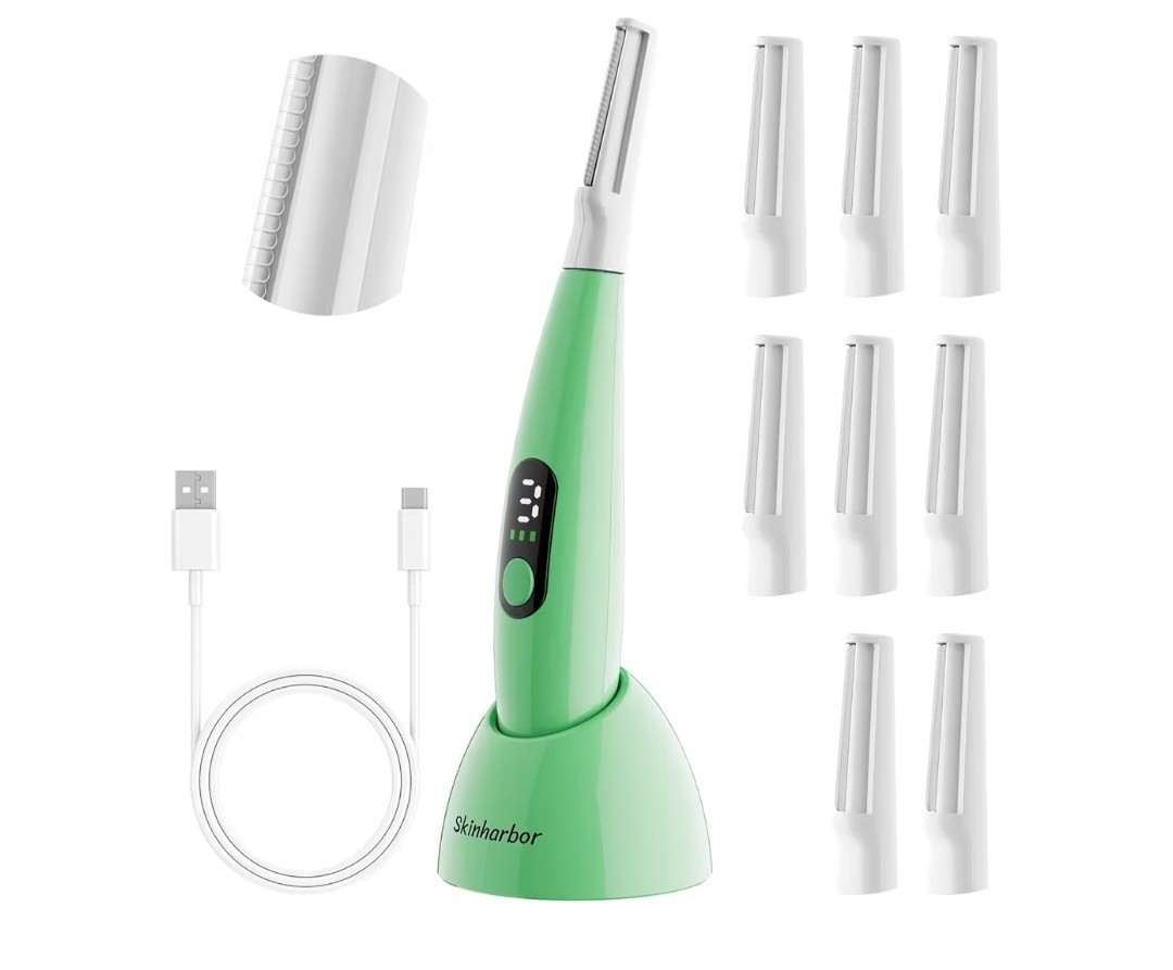 Sonic Dermaplane Razor for Women Face,Women’S Facial Exfoliation & Peach Fuzz Ha