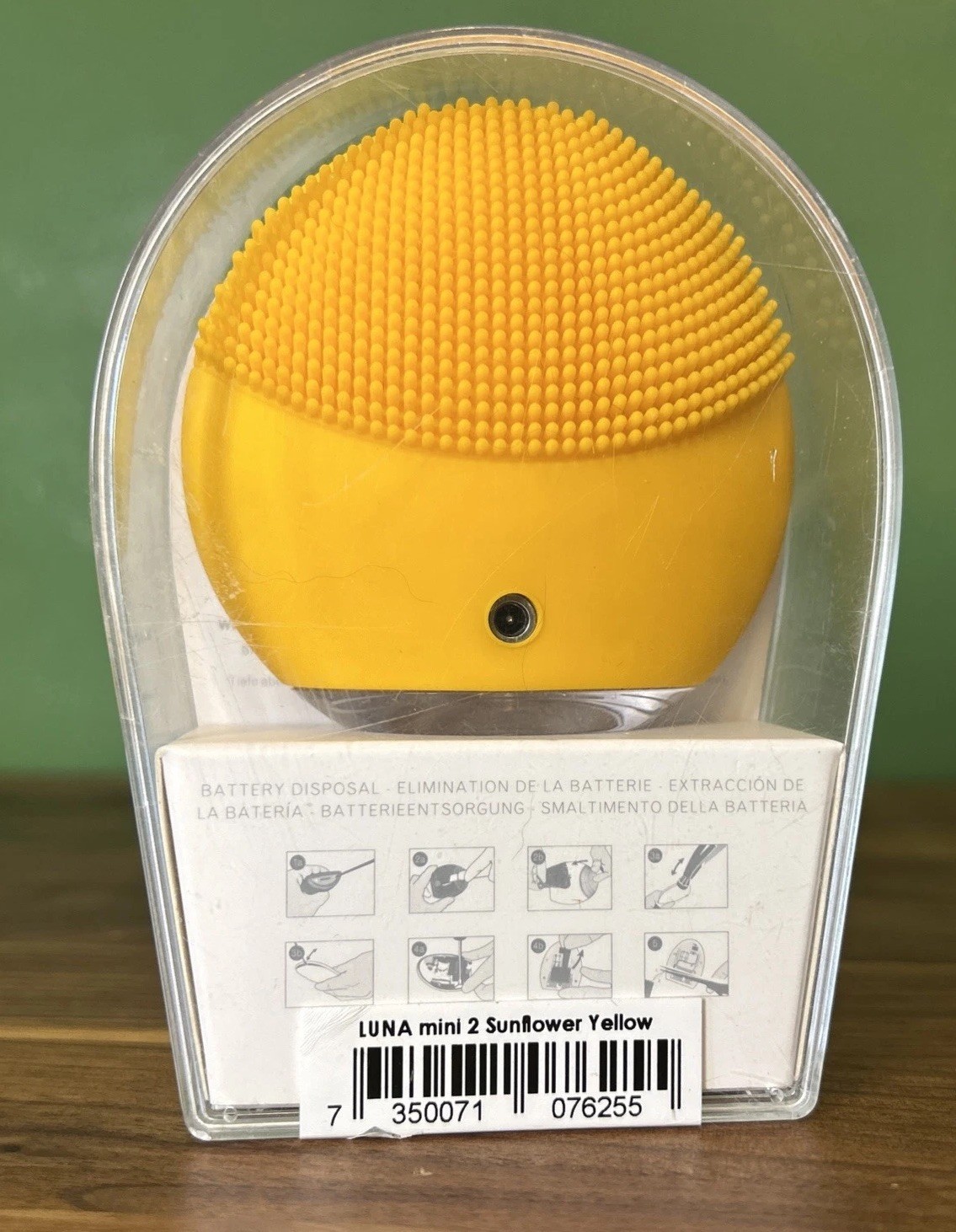 Foreo Luna Mini 2 Sunflower Yellow Sonic Facial Cleansing Device New In Open Box