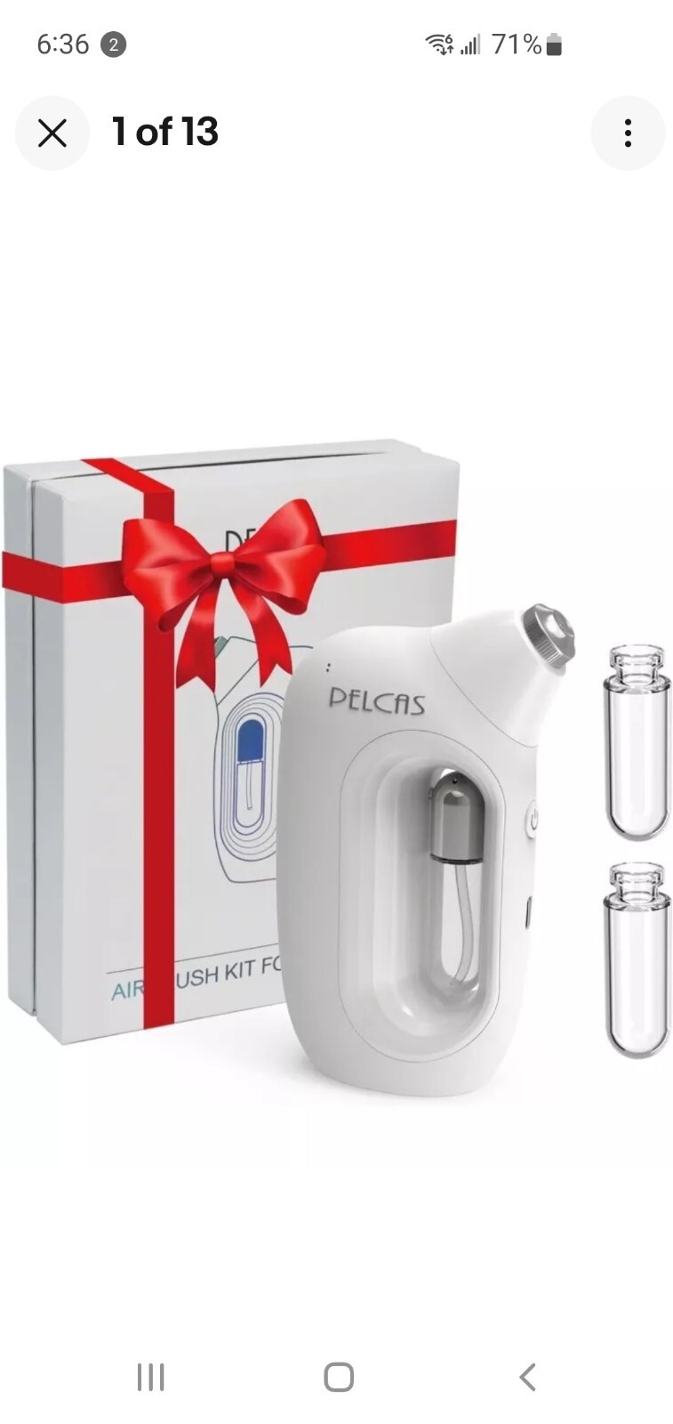 PELCAS Cordless Facial Mister, 0.2mm Nano Facial Mist Sprayer,