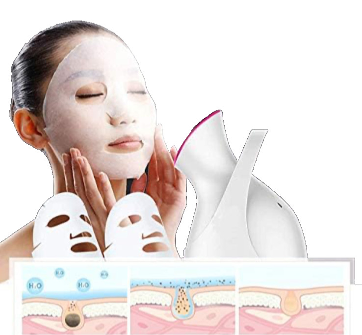 Facial Steamer White Nano Steam Heat Spray Anti-Drying Comes With A Hair Band