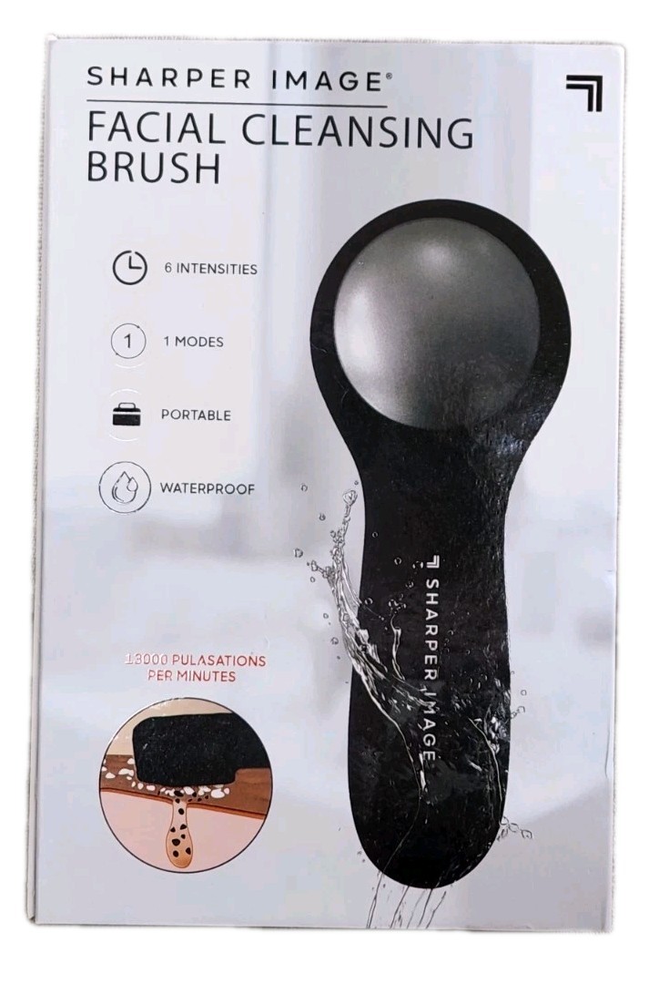 NIB! V-Sonic Silicone Facial Cleansing Brush USB 6 Intensities 13,000 Pulses