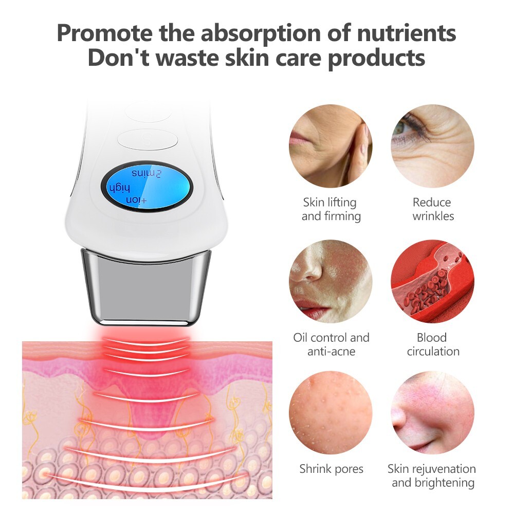 3 IN 1 Galvanic Spa Microcurrent Facial Massager Beauty Machine Wrinkle Remove