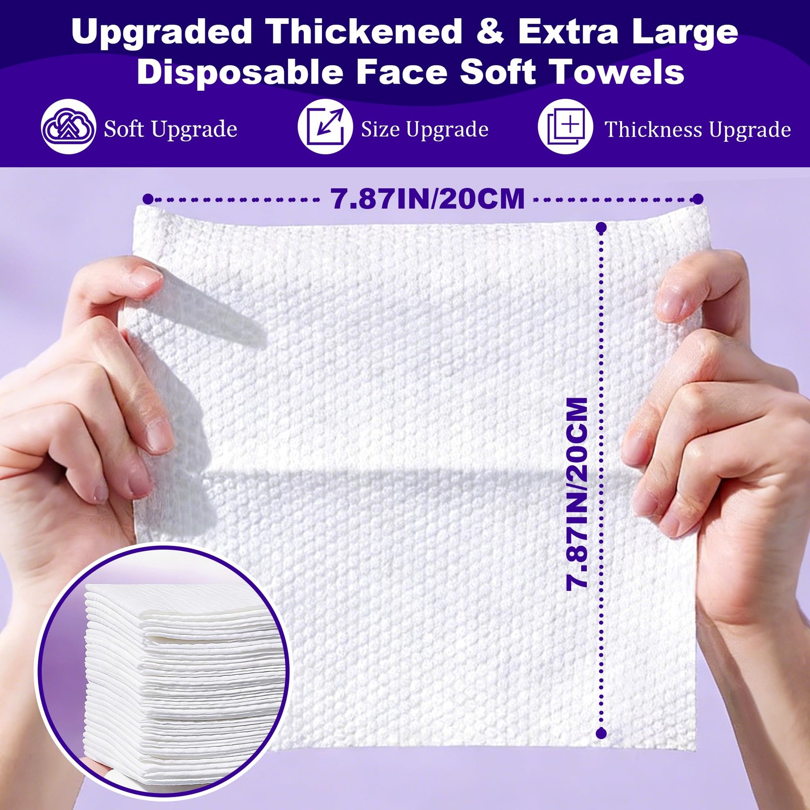 Disposable Face Towel 100 Count, Towels, Soft 100 Count (Pack of 1)