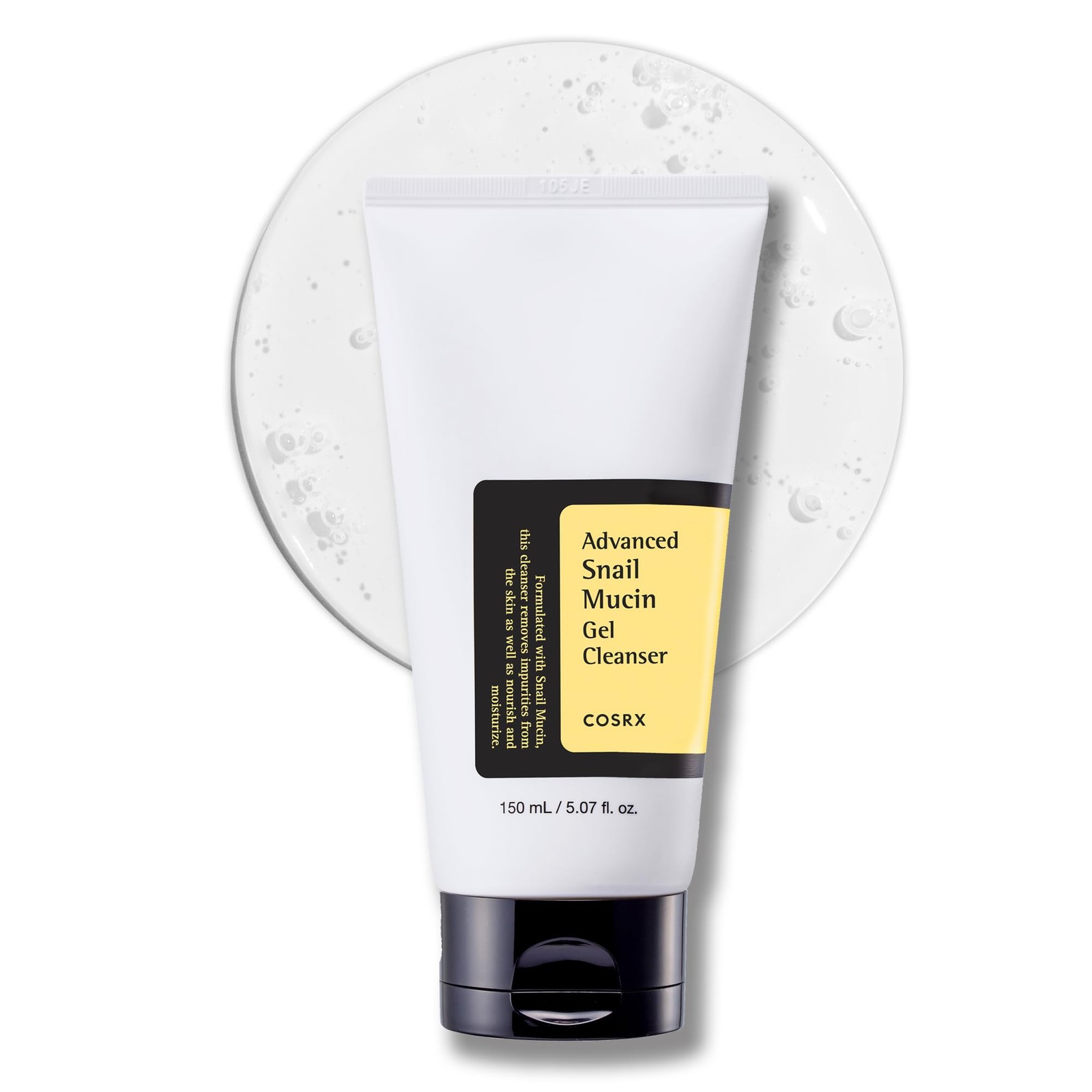 COSRX Advanced Snail Mucin Gel Cleanser, 5.07 Fl Oz / Ounce (Pack of 1)