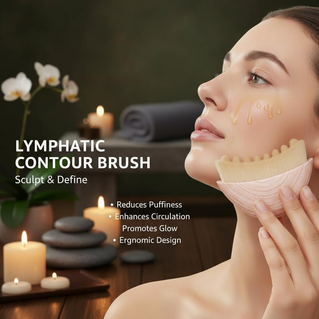 Face Brush for Lymphatic Drainage – 2Pcs New Upgraded Lymphatic Drainage Face…