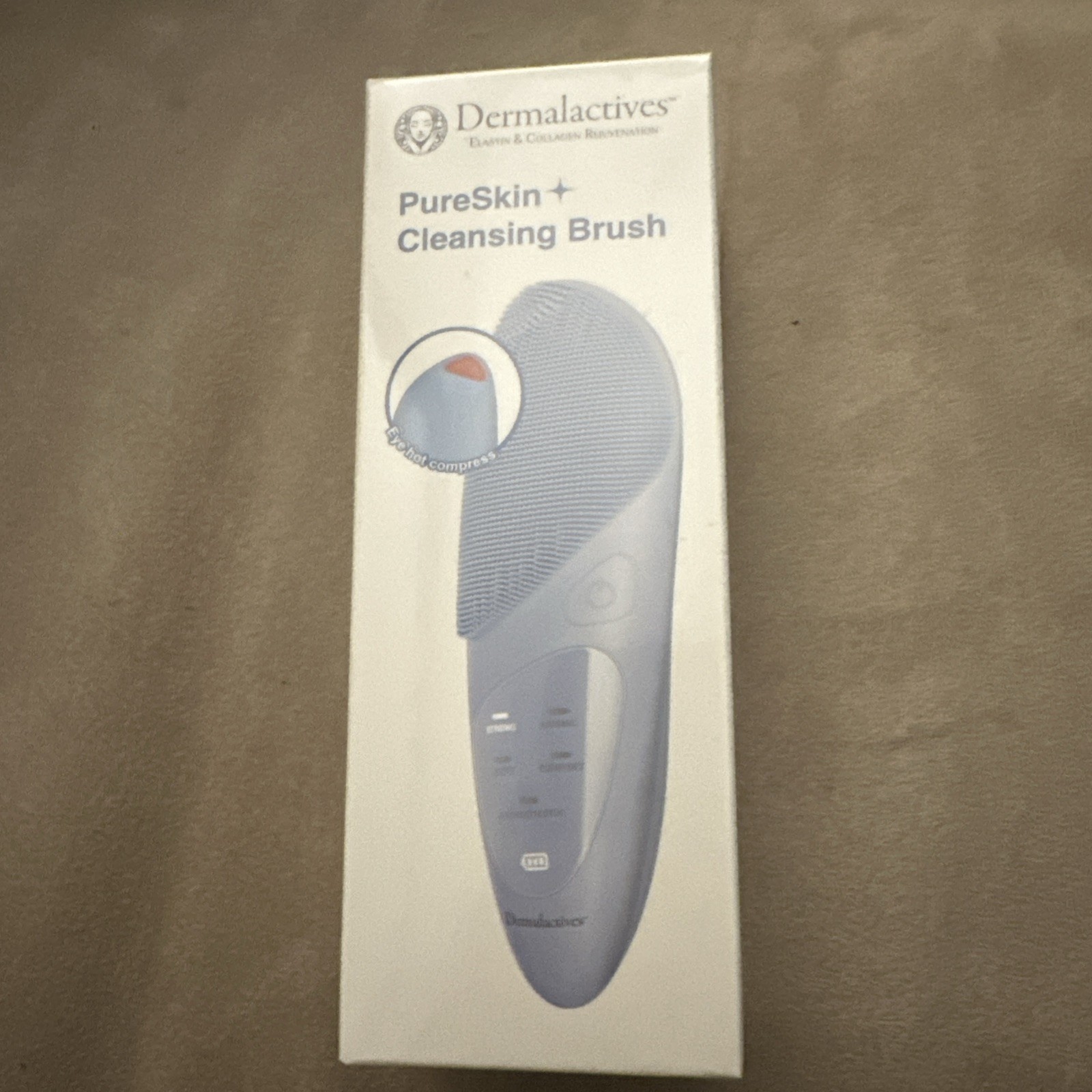 DERMALACTIVES PureSkin + Cleansing Brush Facial Tool Device